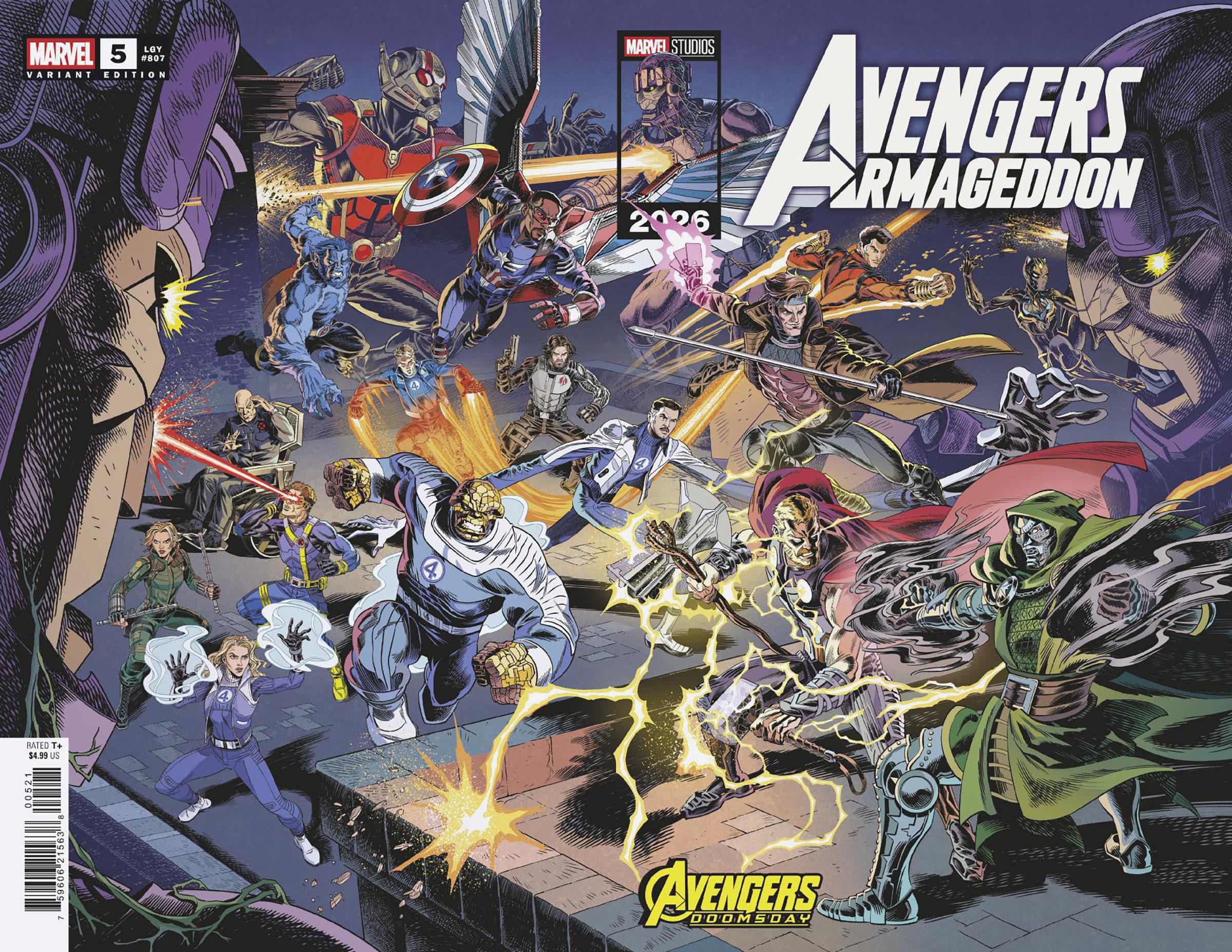 Marvel Comics Avengers: Armageddon #5 Leonel Casrellani Marvel Studios Avengers: Doomsday Wraparound Variant
