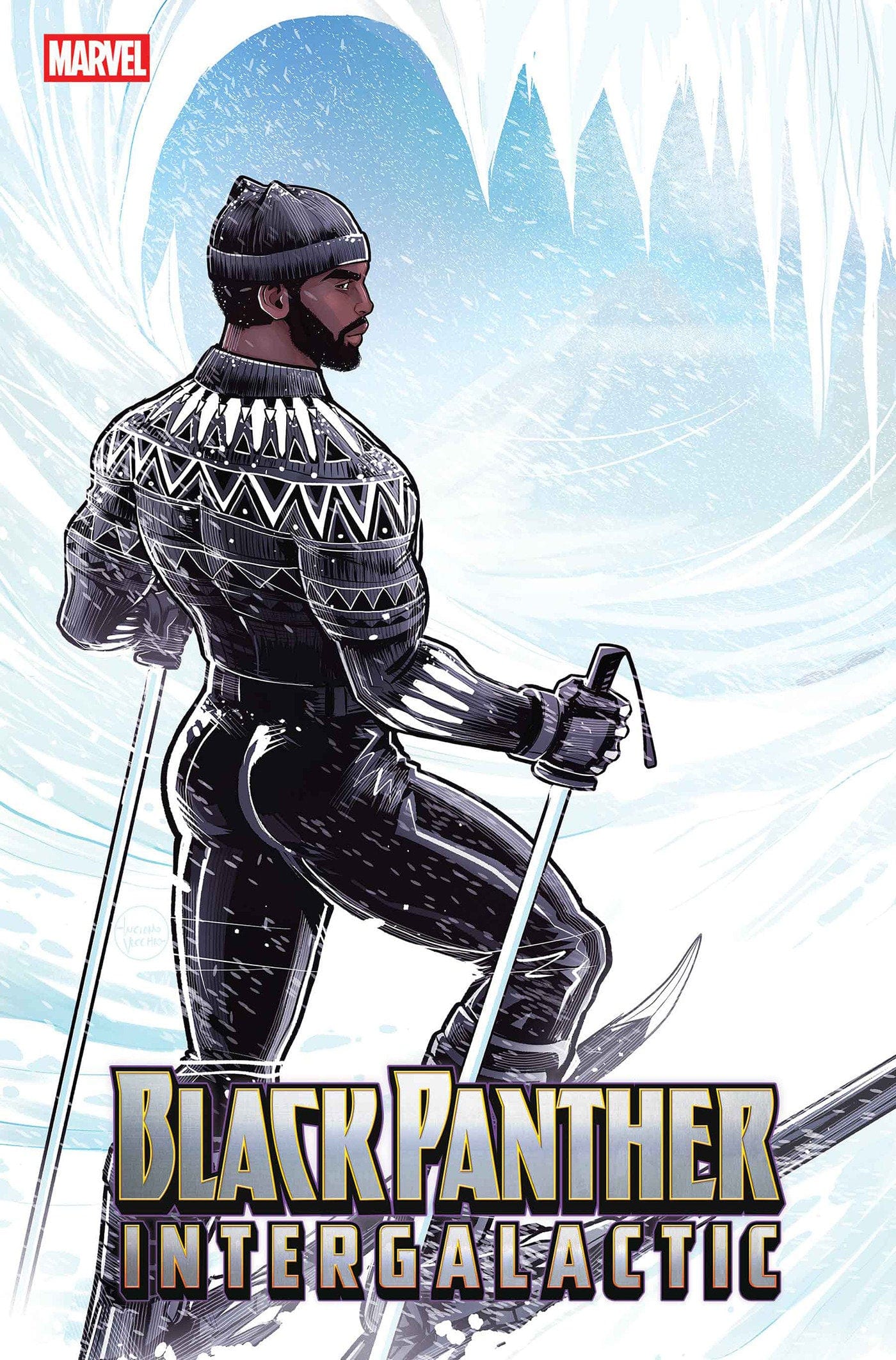 Marvel Comics Black Panther: Intergalactic #1 Luciano Vecchio Winter Break Variant