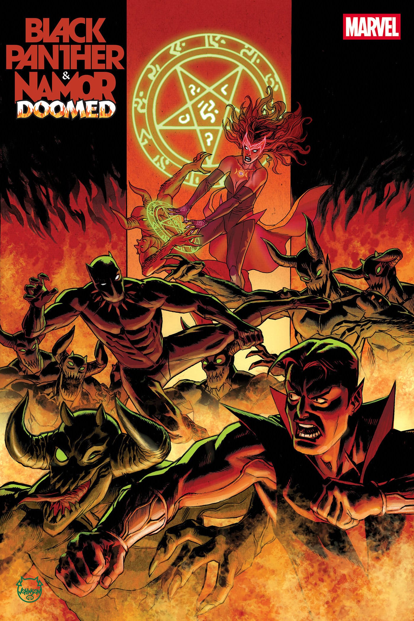 Marvel Comics Black Panther/Namor: Doomed #2 Main Cover Dave Johnson