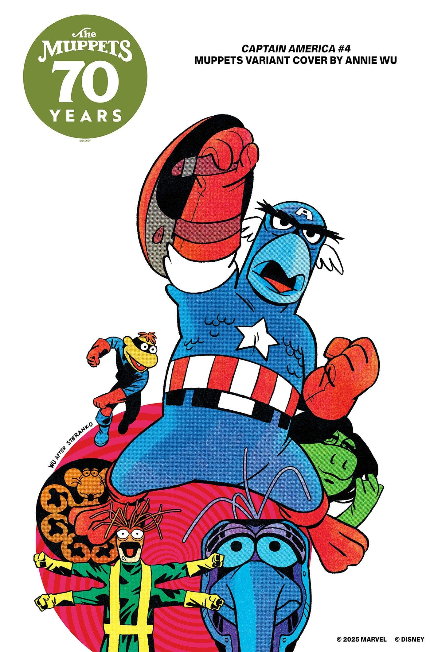 Marvel Comics Captain America #4 Annie Wu Muppets Variant