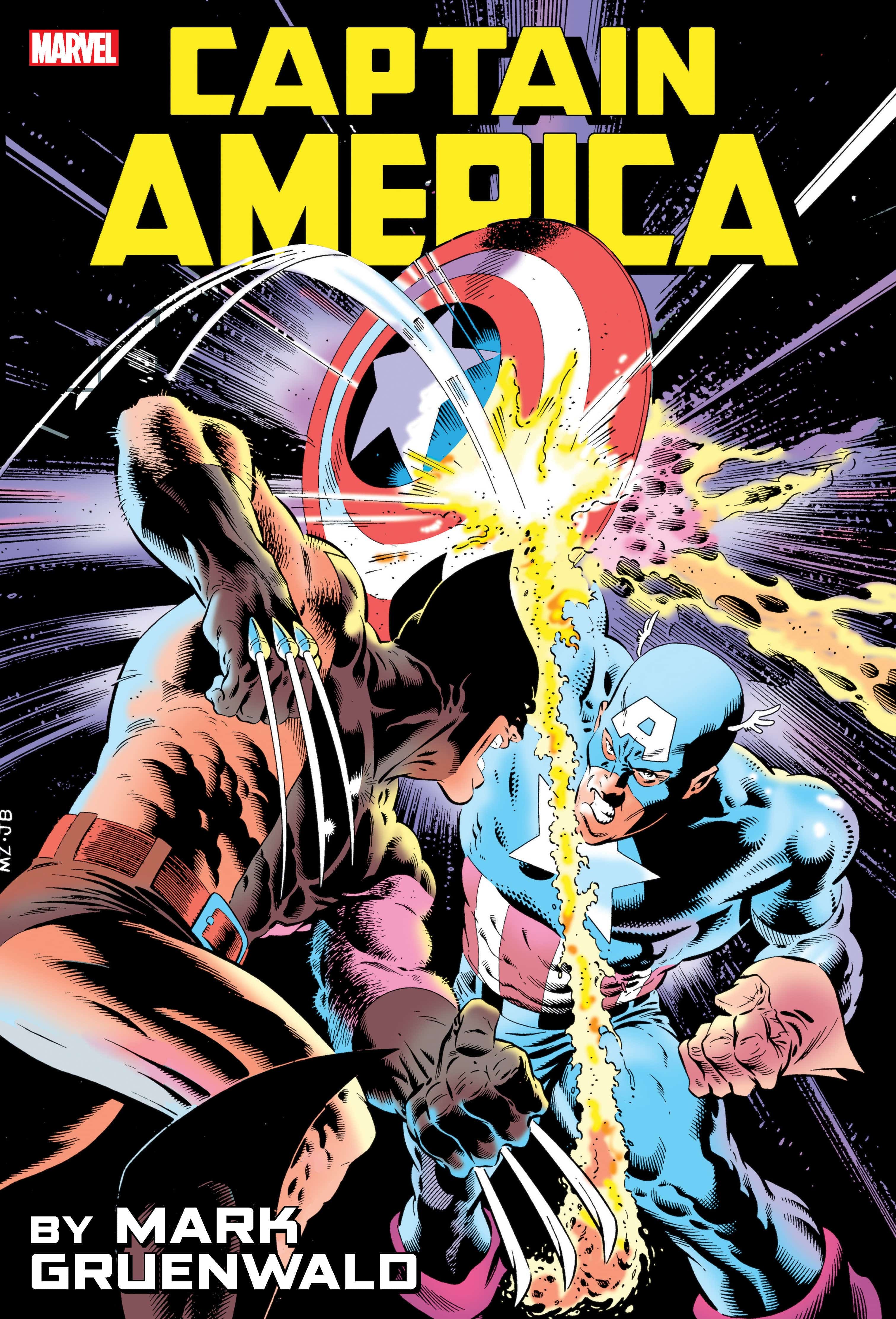 Marvel Comics Captain America By Mark Gruenwald Omnibus Volume 1 Zeck Captain America Vs. Wolverine Cover