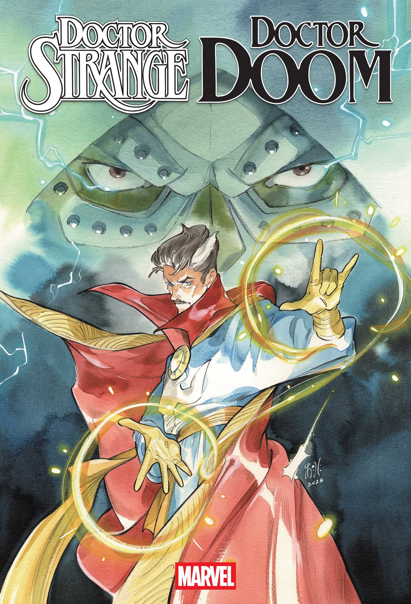 Marvel Comics Doctor Strange And Doctor Doom: Triumph And Torment #1 Main Cover Peach Momoko