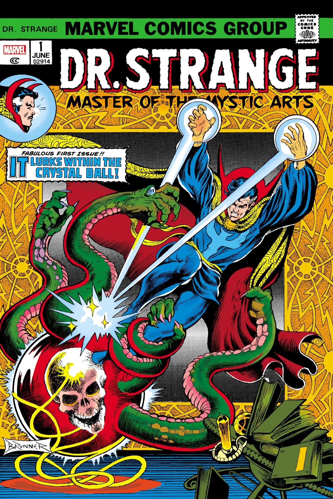 Marvel Comics Doctor Strange: Master Of The Mystic Arts Omnibus Volume 1 Frank Brunner First Issue Cover (Direct Market Edition)