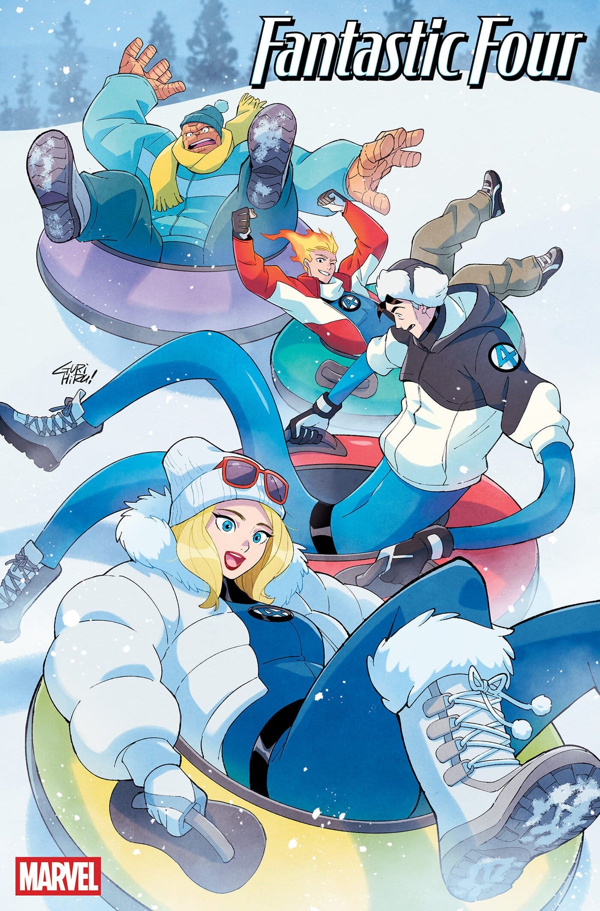 Marvel Comics Fantastic Four #20 Gurihiru Winter Break Variant