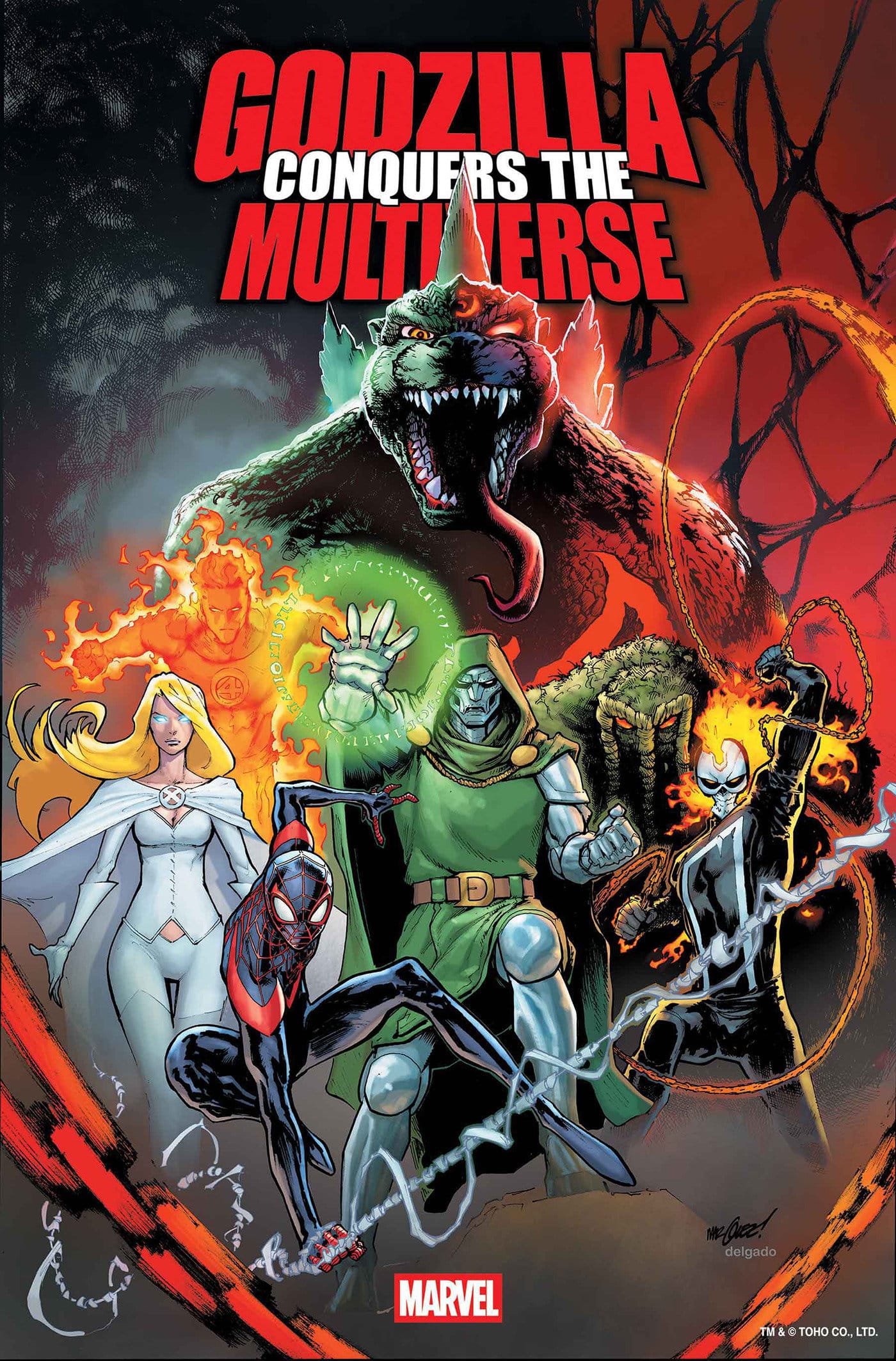 Marvel Comics Godzilla Conquers The Multiverse #1 Main Cover David Marquez