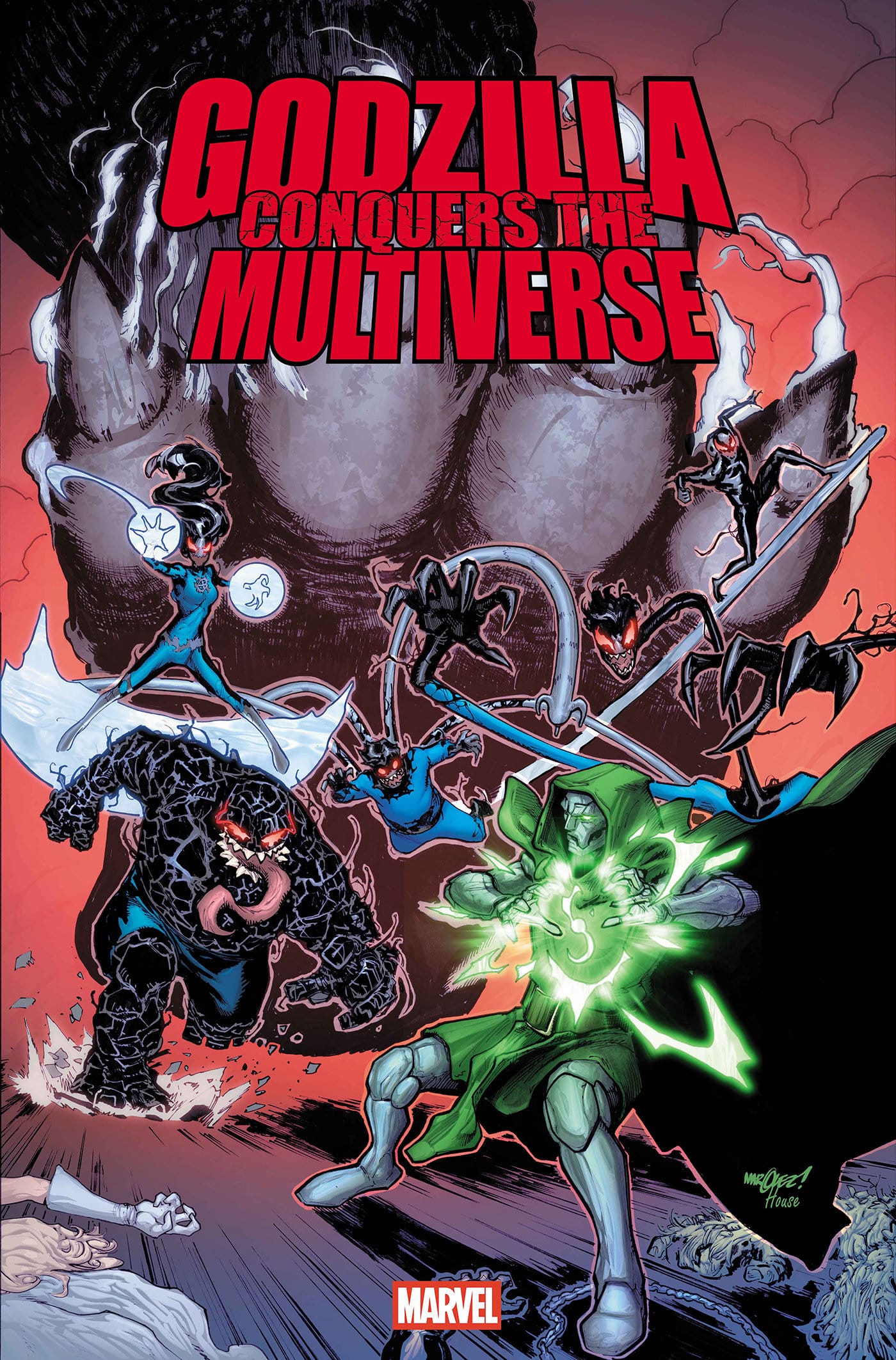 Marvel Comics Godzilla Conquers The Multiverse #3 Main Cover David Marquez