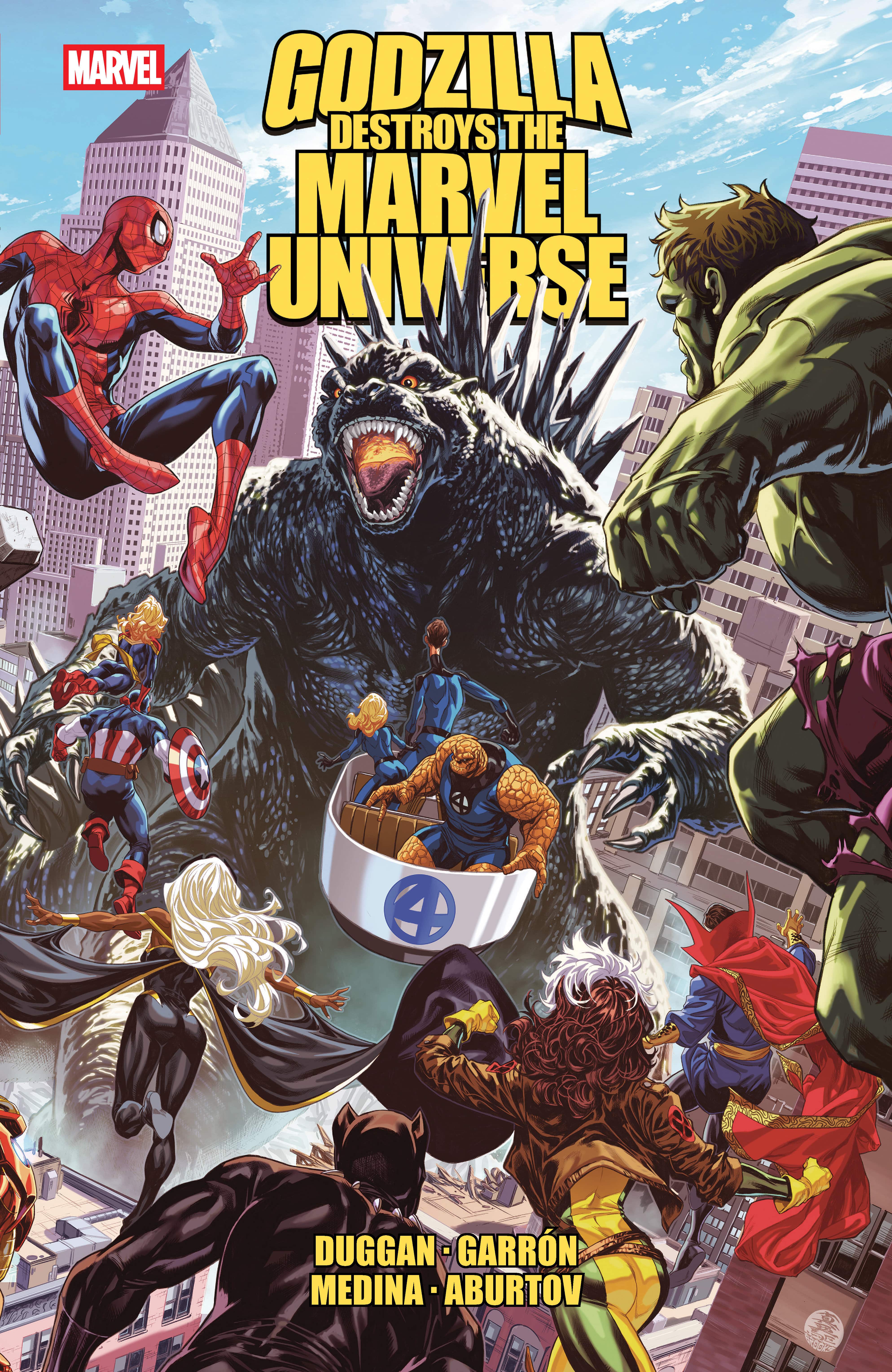 Marvel Comics Godzilla Destroys the Marvel Universe