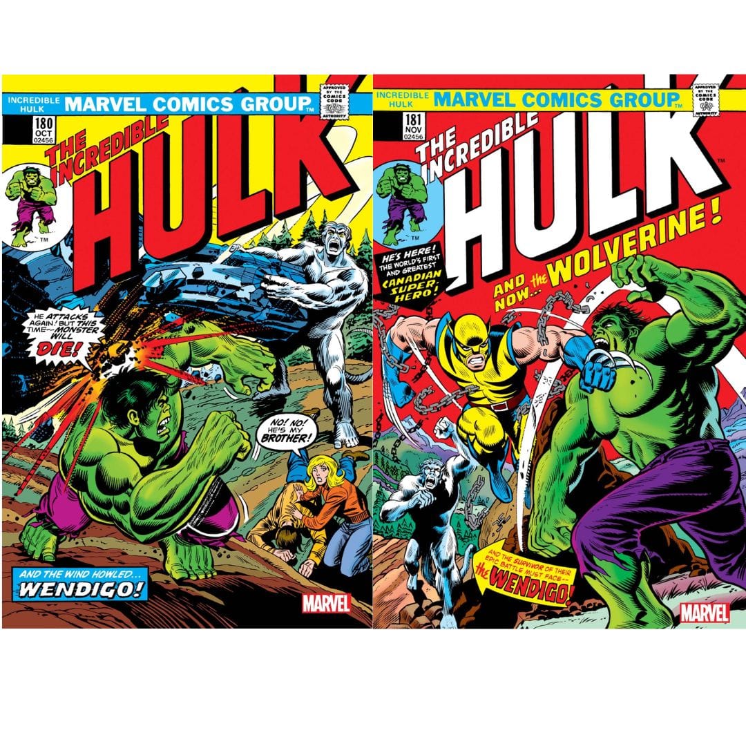 Marvel Comics Incredible Hulk #180 181 Facsimile Edition Set