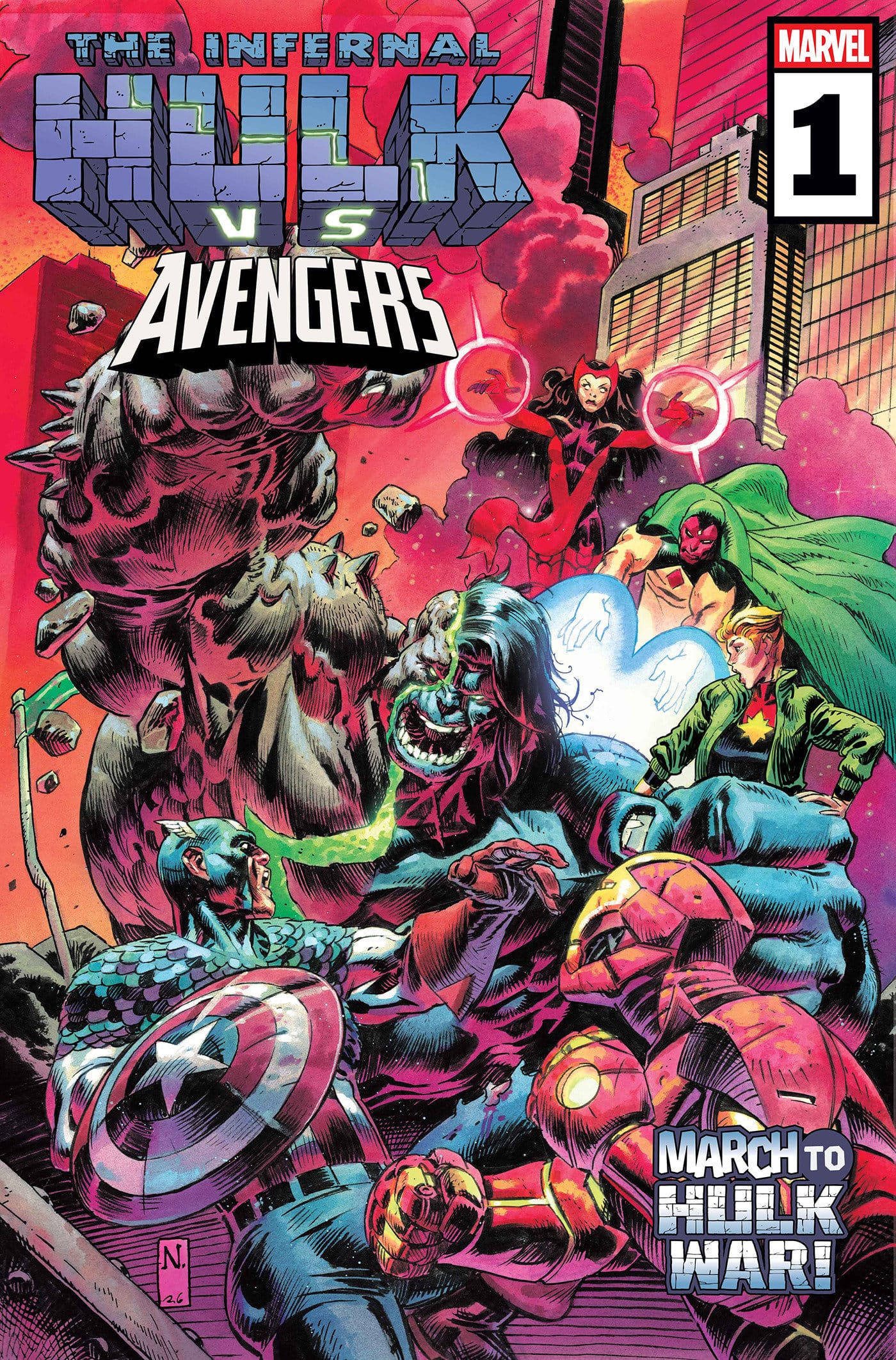Marvel Comics Infernal Hulk vs. Avengers #1 Cover A Nic Klein