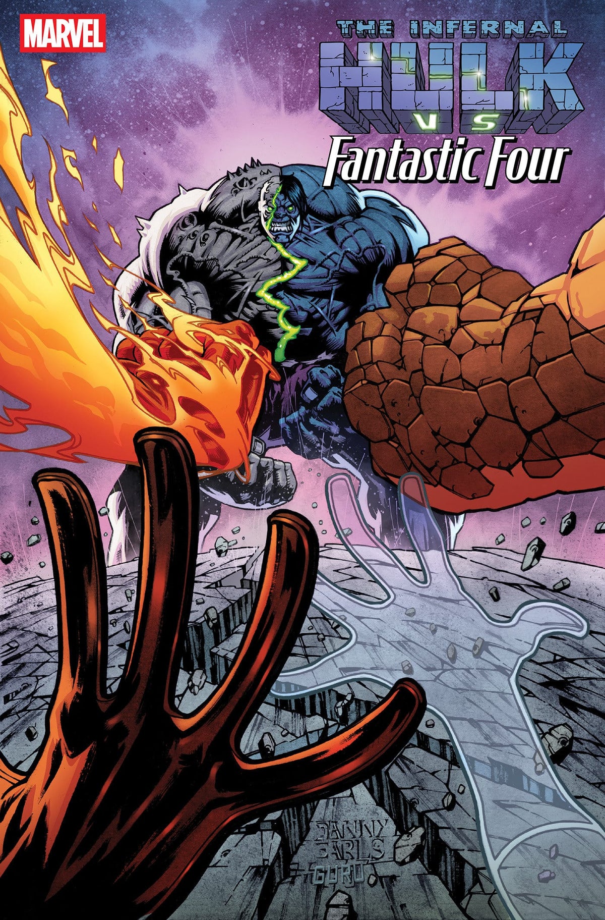 Marvel Comics Infernal Hulk vs. Fantastic Four #1 Danny Earls Variant