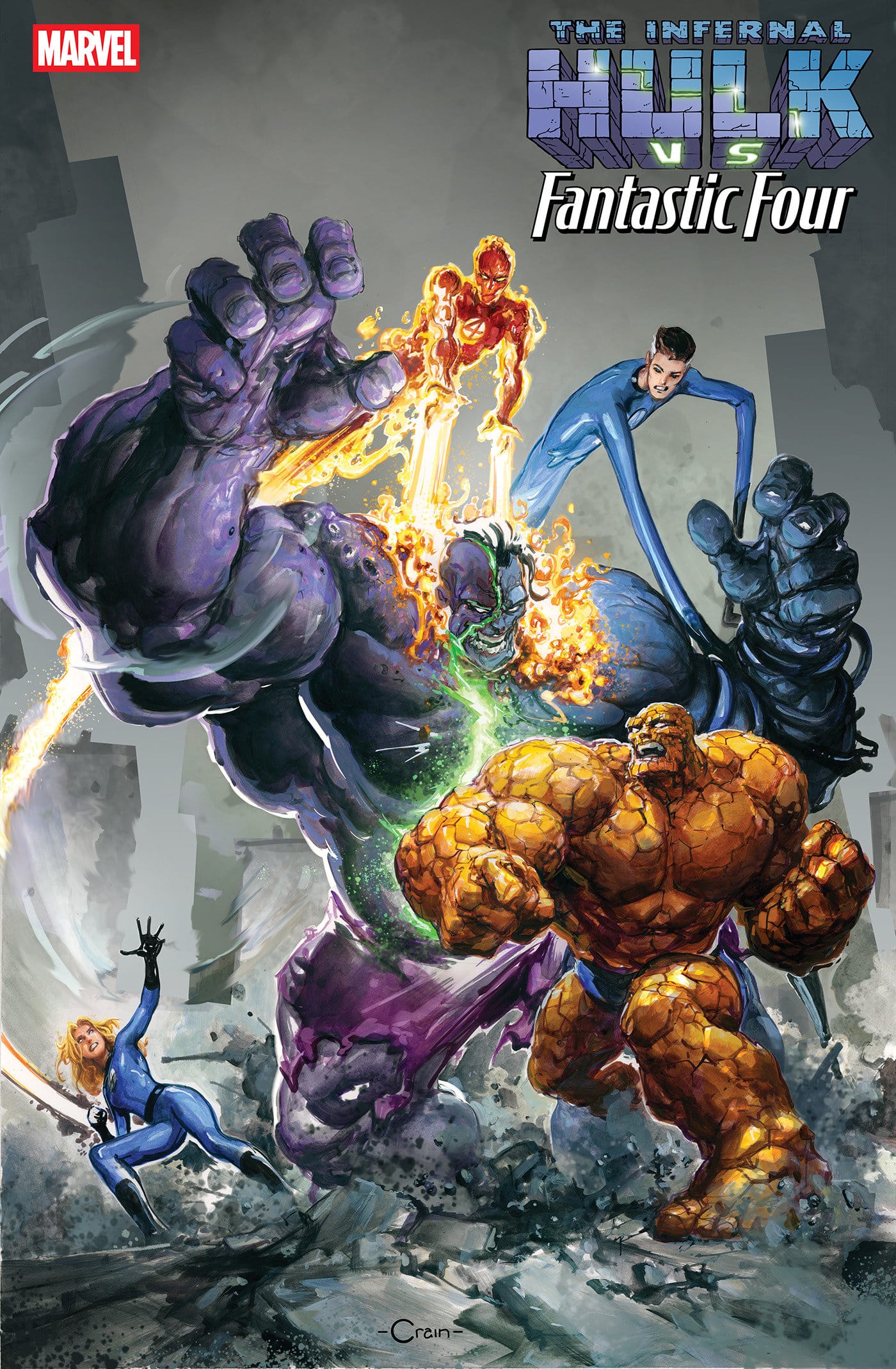 Marvel Comics Infernal Hulk vs. Fantastic Four #1 Skottie Young Variant