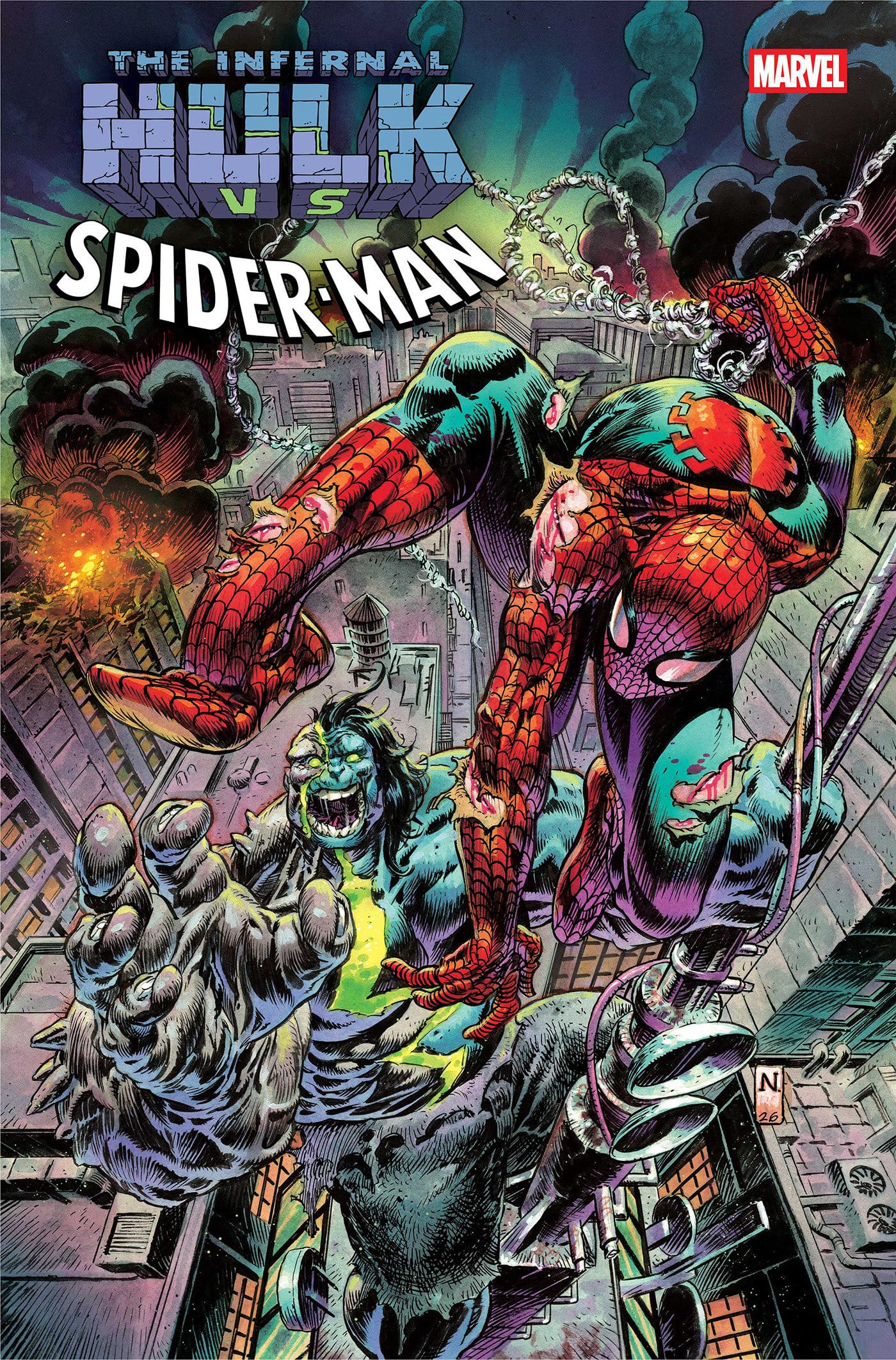 Marvel Comics Infernal Hulk vs. Spider-Man #1 Cover A Nic Klein
