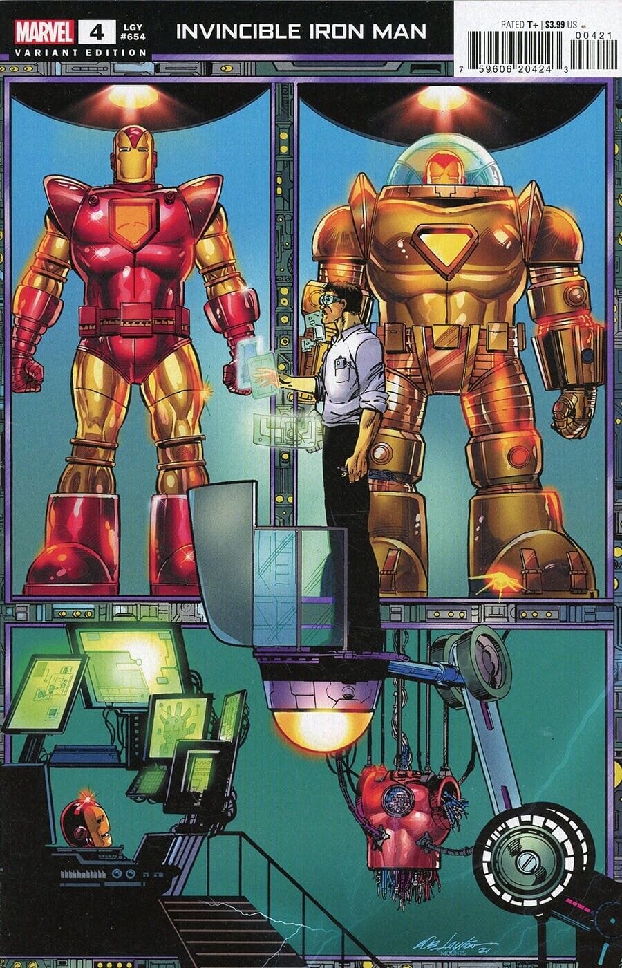 Marvel Comics Invincible Iron Man (2022) Layton Connecting Cover Variant Set