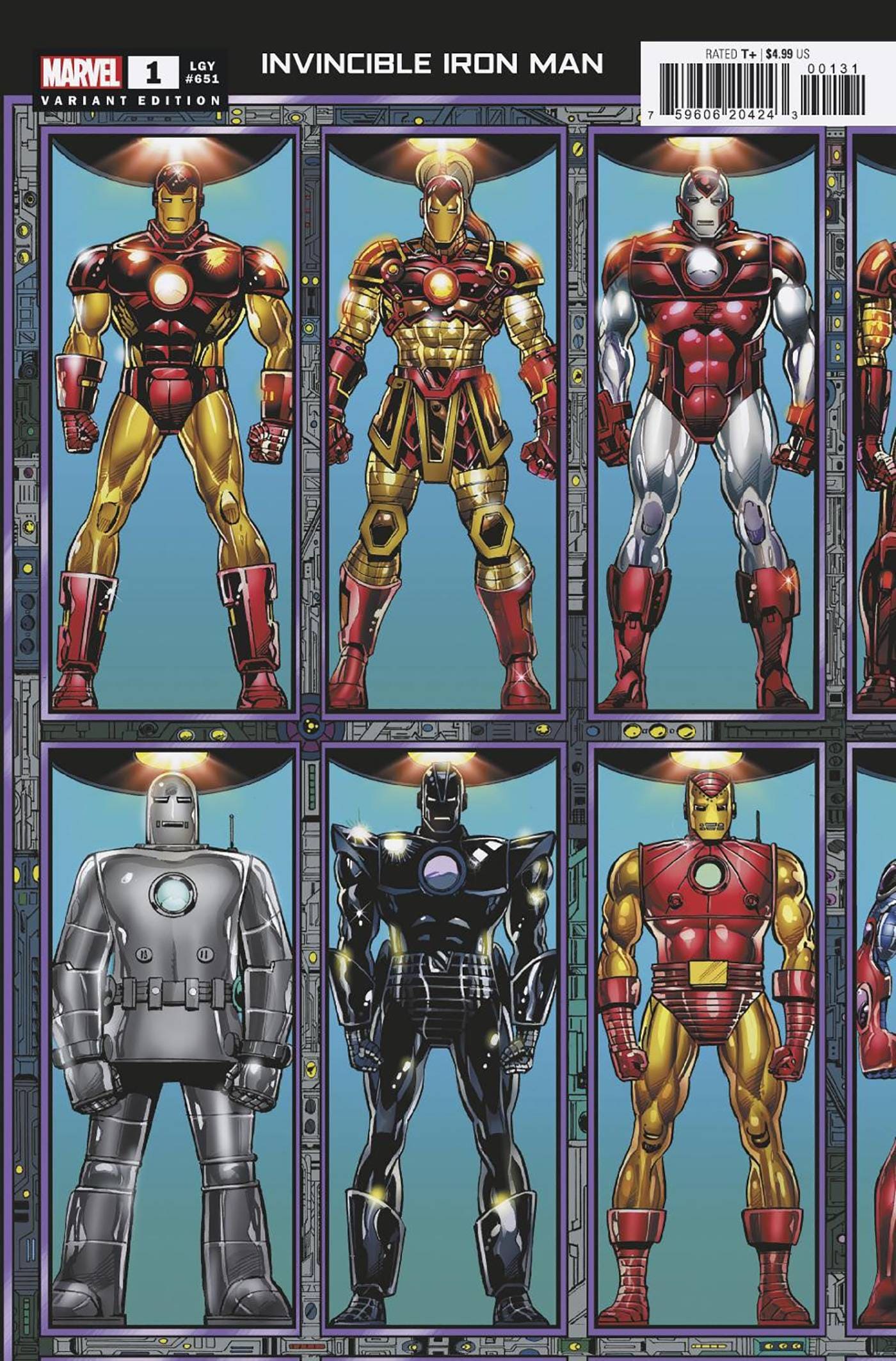 Marvel Comics Invincible Iron Man (2022) Layton Connecting Cover Variant Set