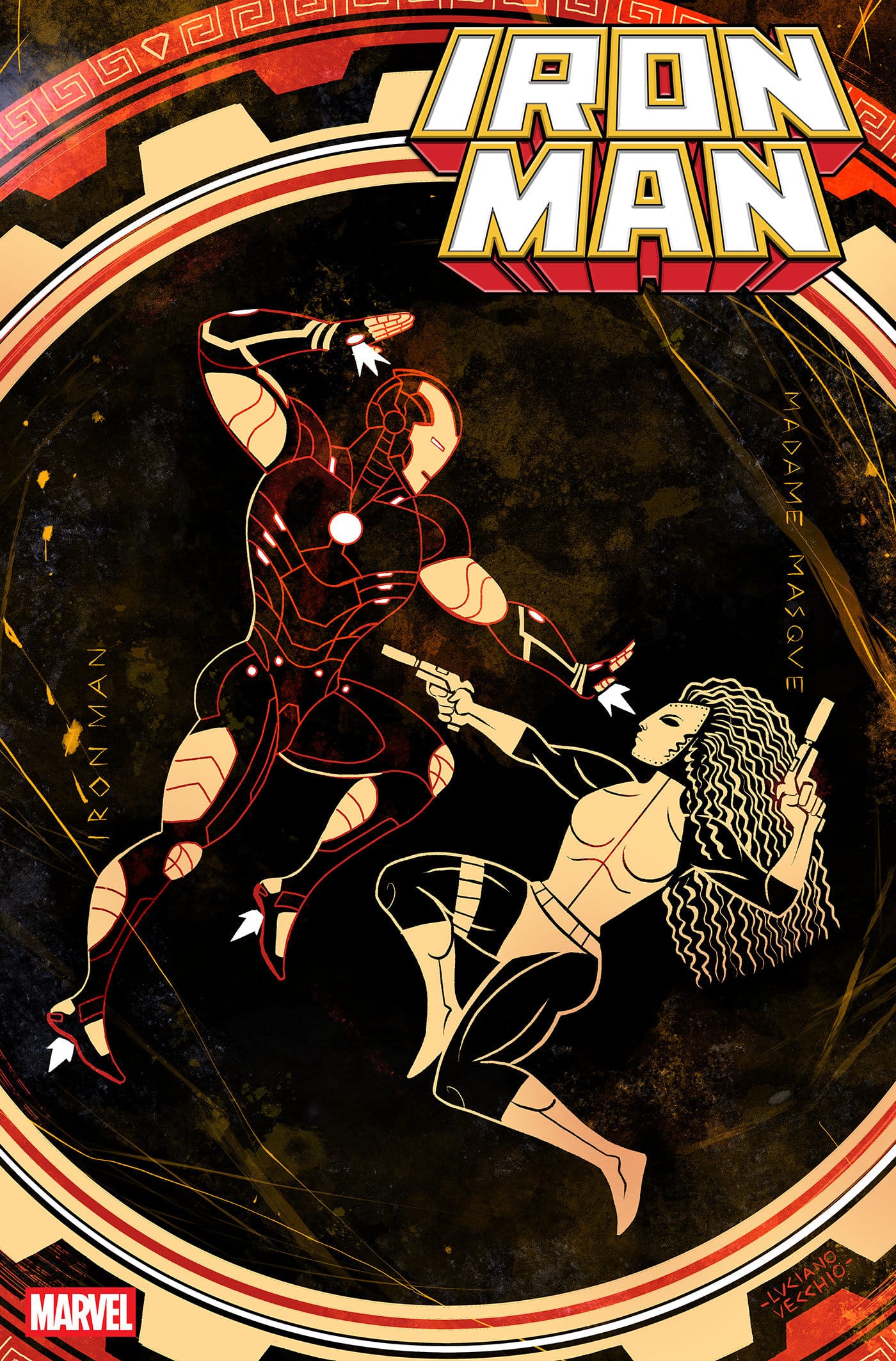 Marvel Comics Iron Man #10 Luciano Vecchio Art Style Variant