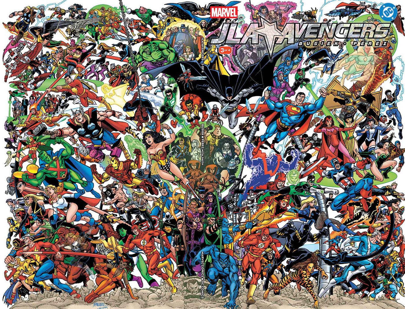 Marvel Comics JLA/Avengers #3 Facsimile Edition Wraparound Cover George Perez