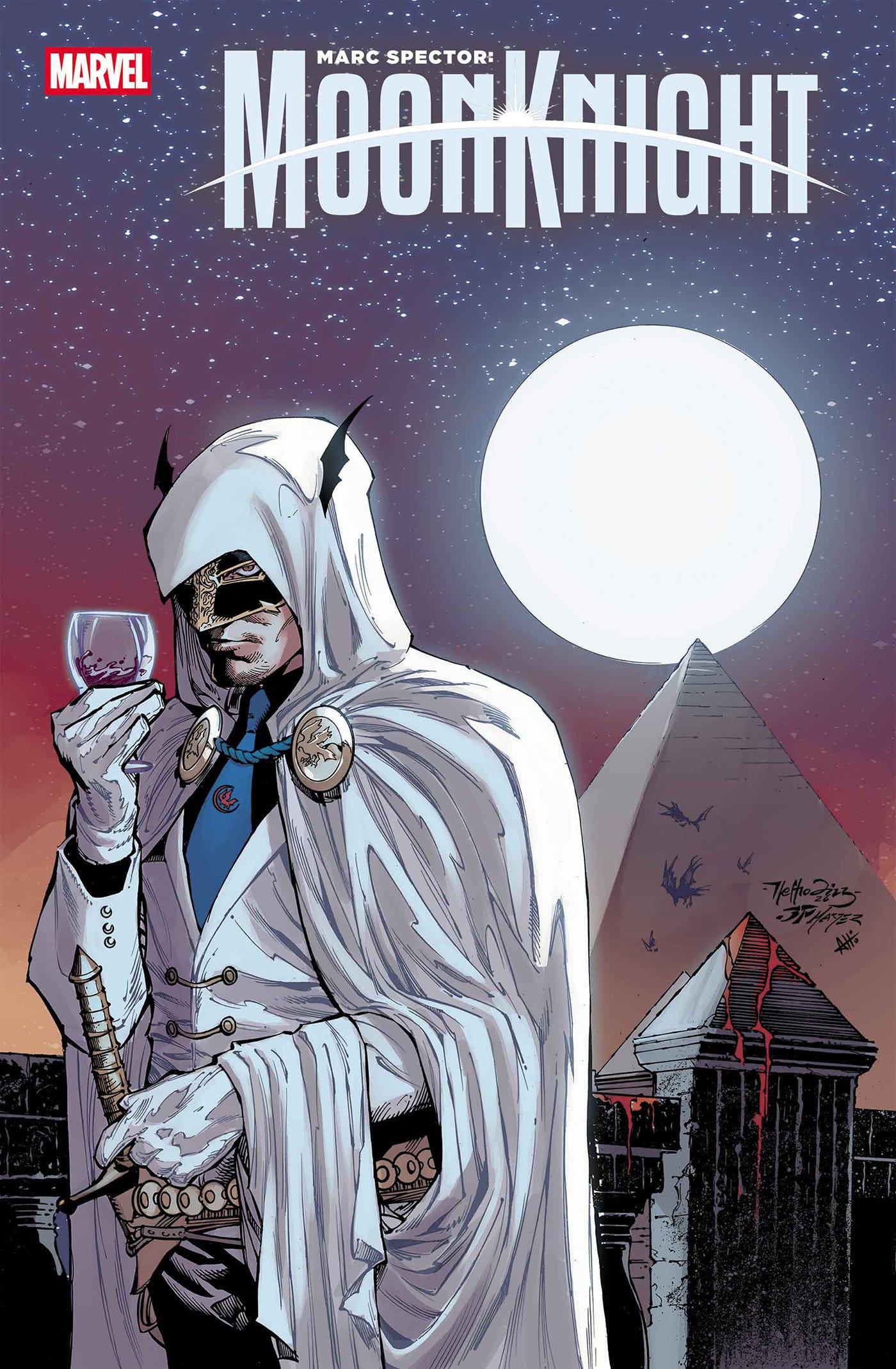 Marvel Comics Marc Spector: Moon Knight #6 Netho Diaz Hellfire Costume Swap Variant