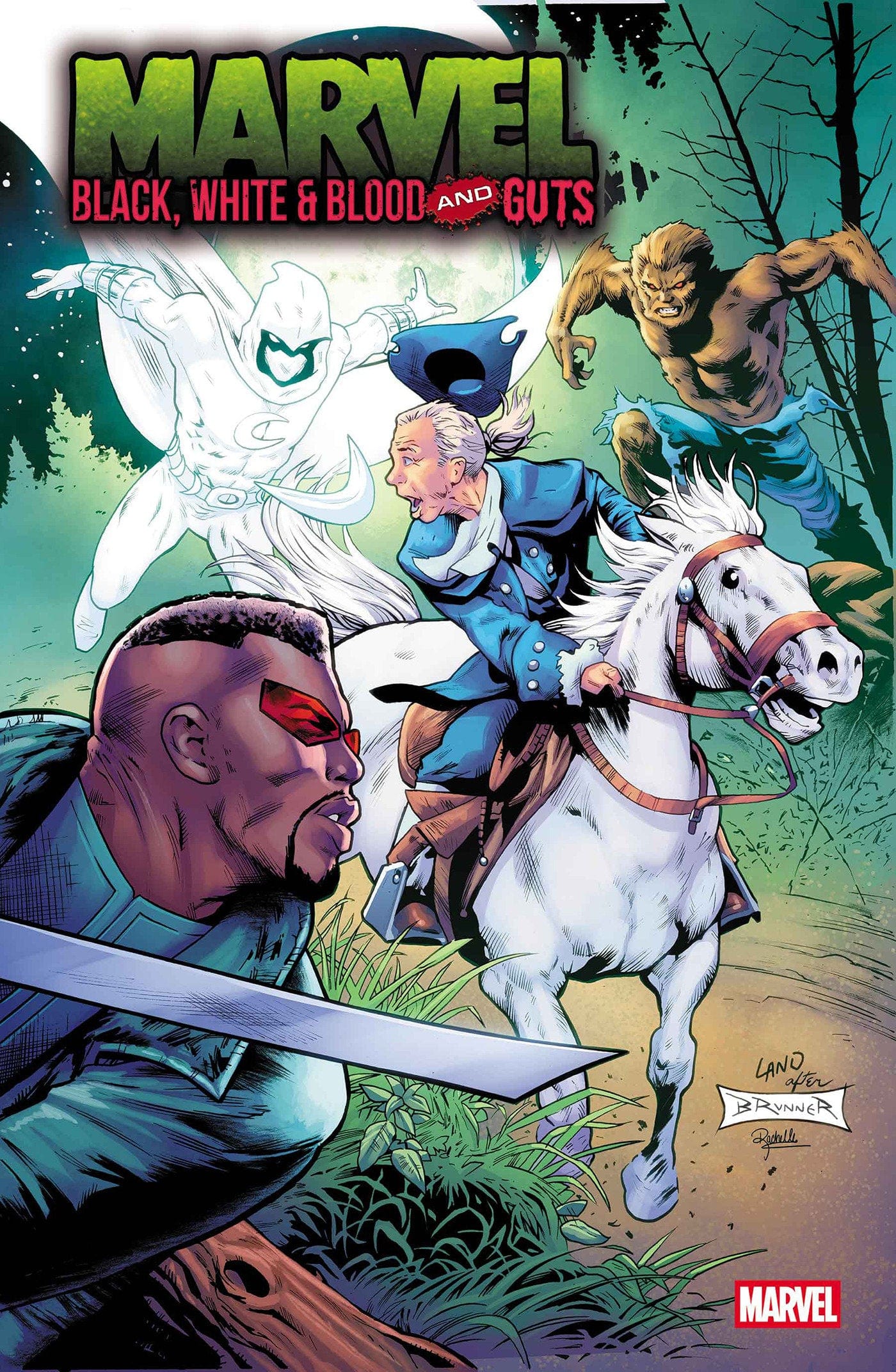 Marvel Comics Marvel: Black, White & Blood And Guts #1 Greg Land 250Th Homage Variant
