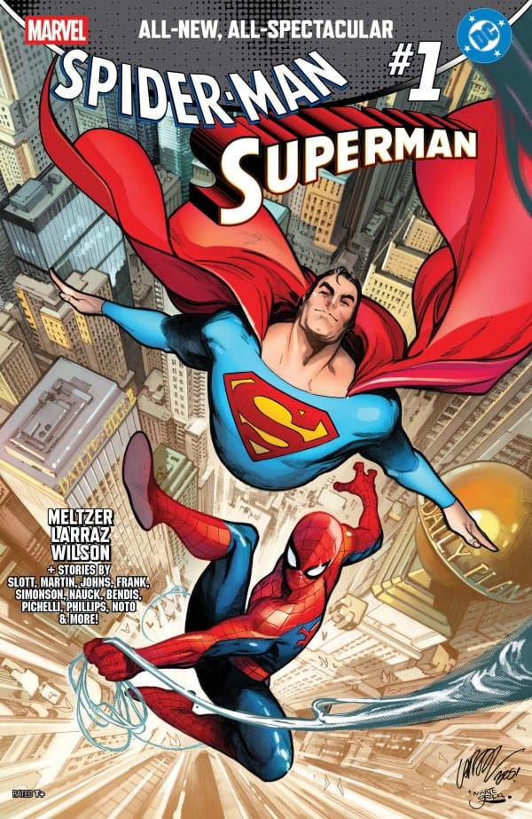 Marvel Comics Marvel/DC: Spider-Man/Superman #1 Main Cover Pepe Larraz