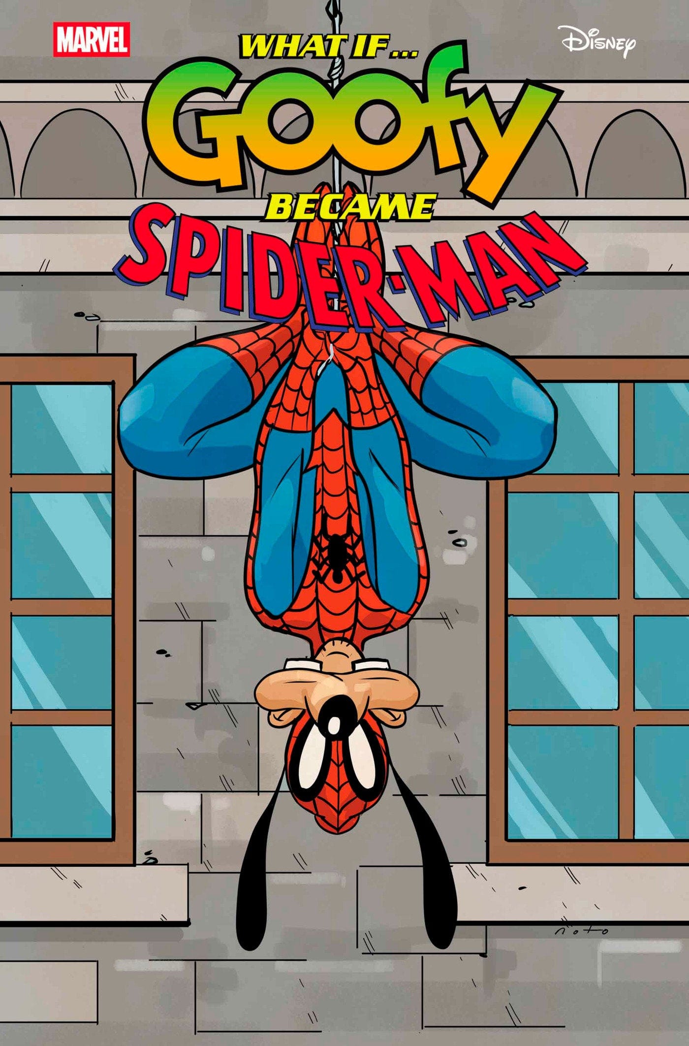 Marvel Comics Marvel & Disney: What If...? Goofy Became Spider-Man #1 Phil Noto Goofy Spider-Man Variant