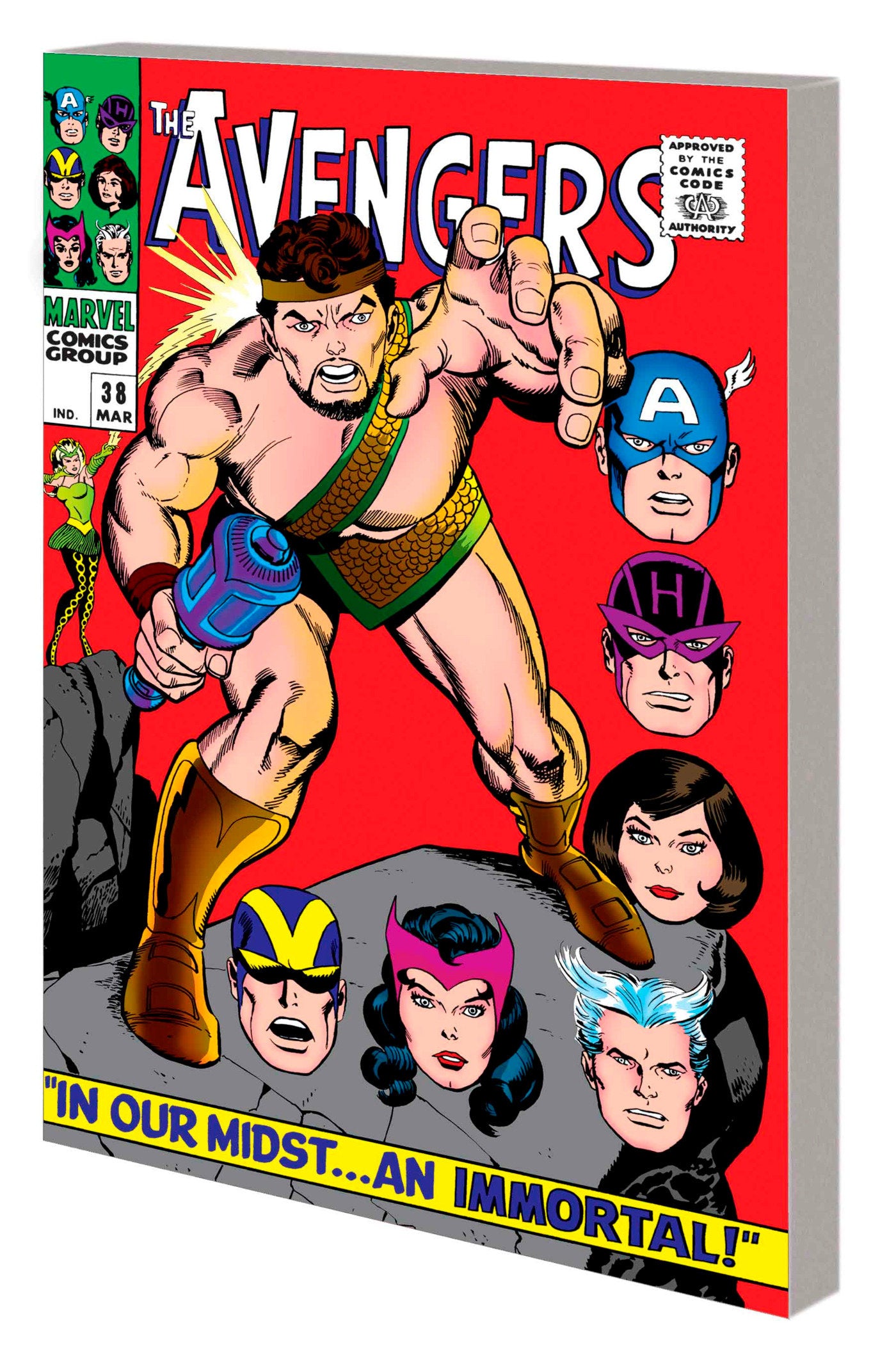 Marvel Comics Mighty Marvel Masterworks: The Avengers Vol. 4 - The Sign Of The Serpent Original Cover (Direct Market Edition)