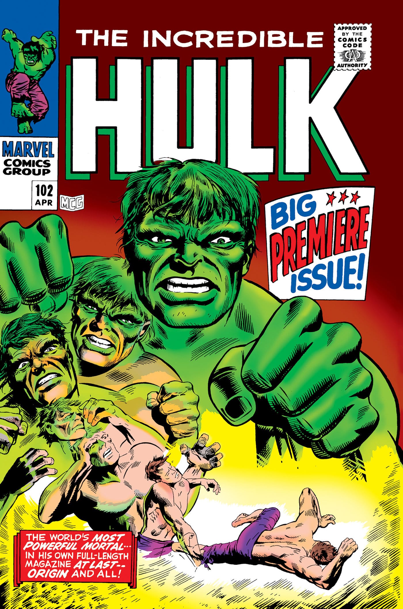 Marvel Comics Mighty Marvel Masterworks: The Incredible Hulk Vol. 4 - Let There Be Battle Original Cover (Direct Market Edition)