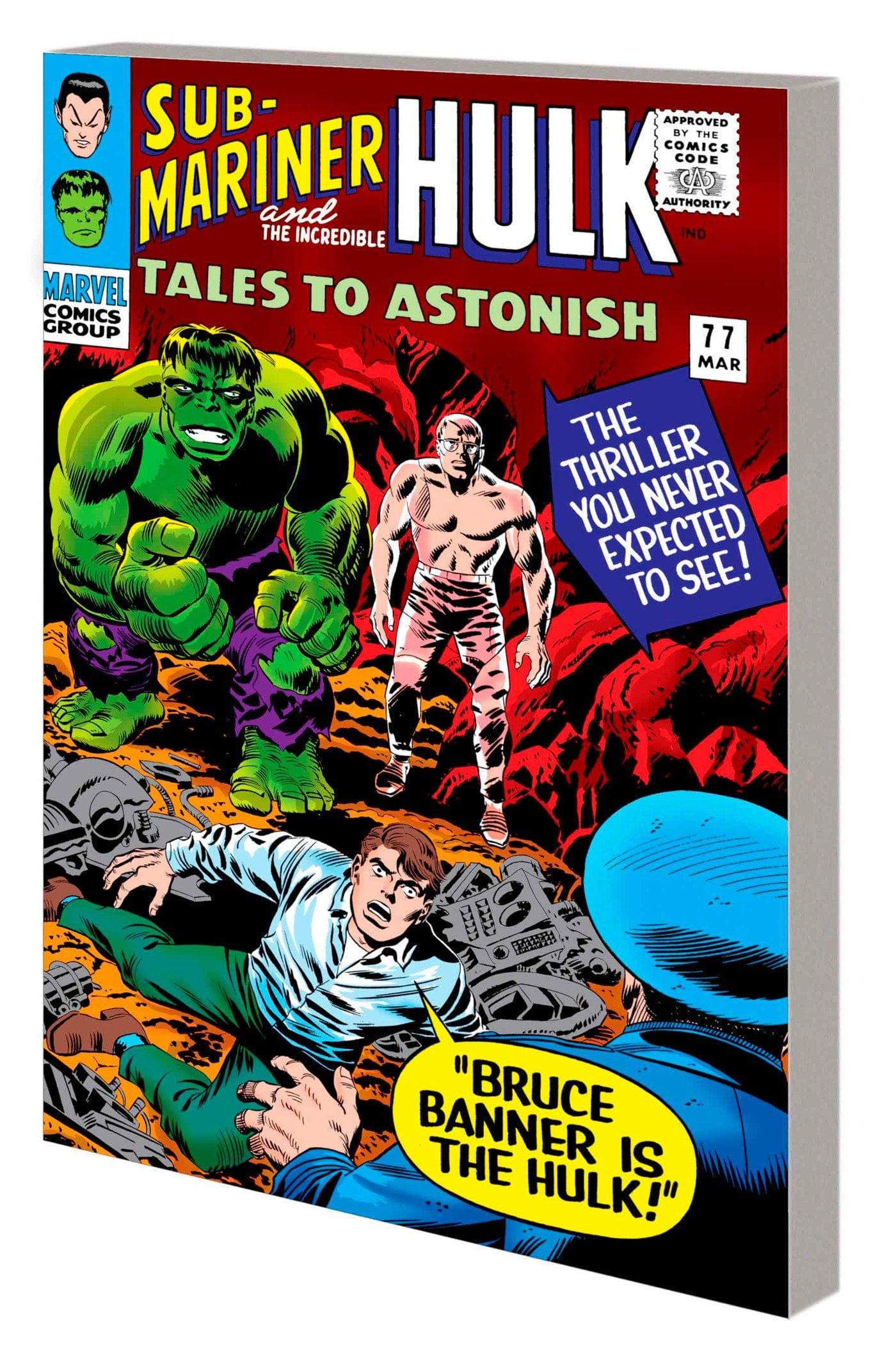 Marvel Comics Mighty Marvel Masterworks: The Incredible Hulk Volume 3 - Less Than Monster, More Than Man (Direct Market Edition)