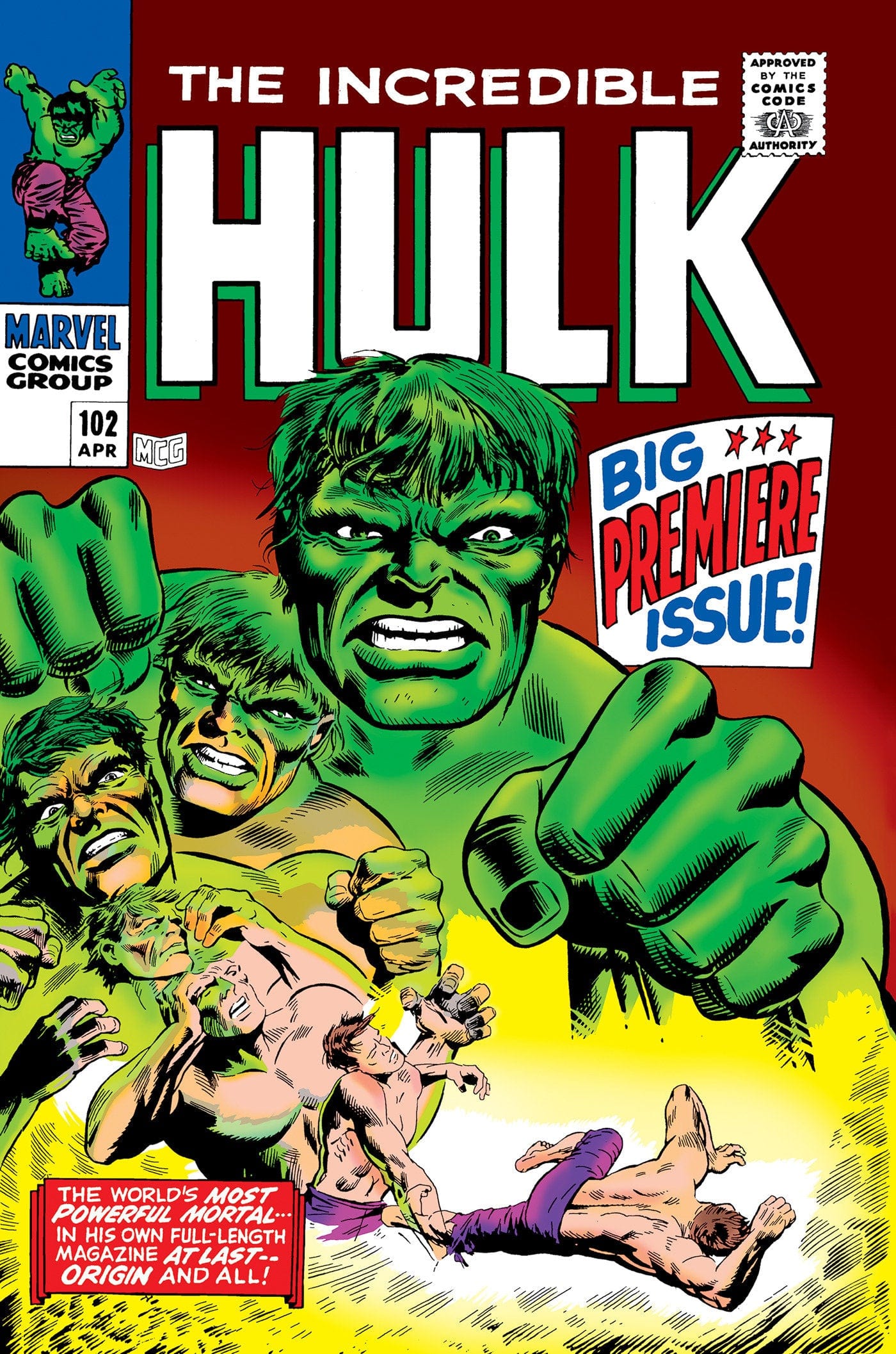 Marvel Comics Mighty Marvel Masterworks: The Incredible Hulk Volume 4 - Let There Be Battle Original Cover (Direct Market Edition)
