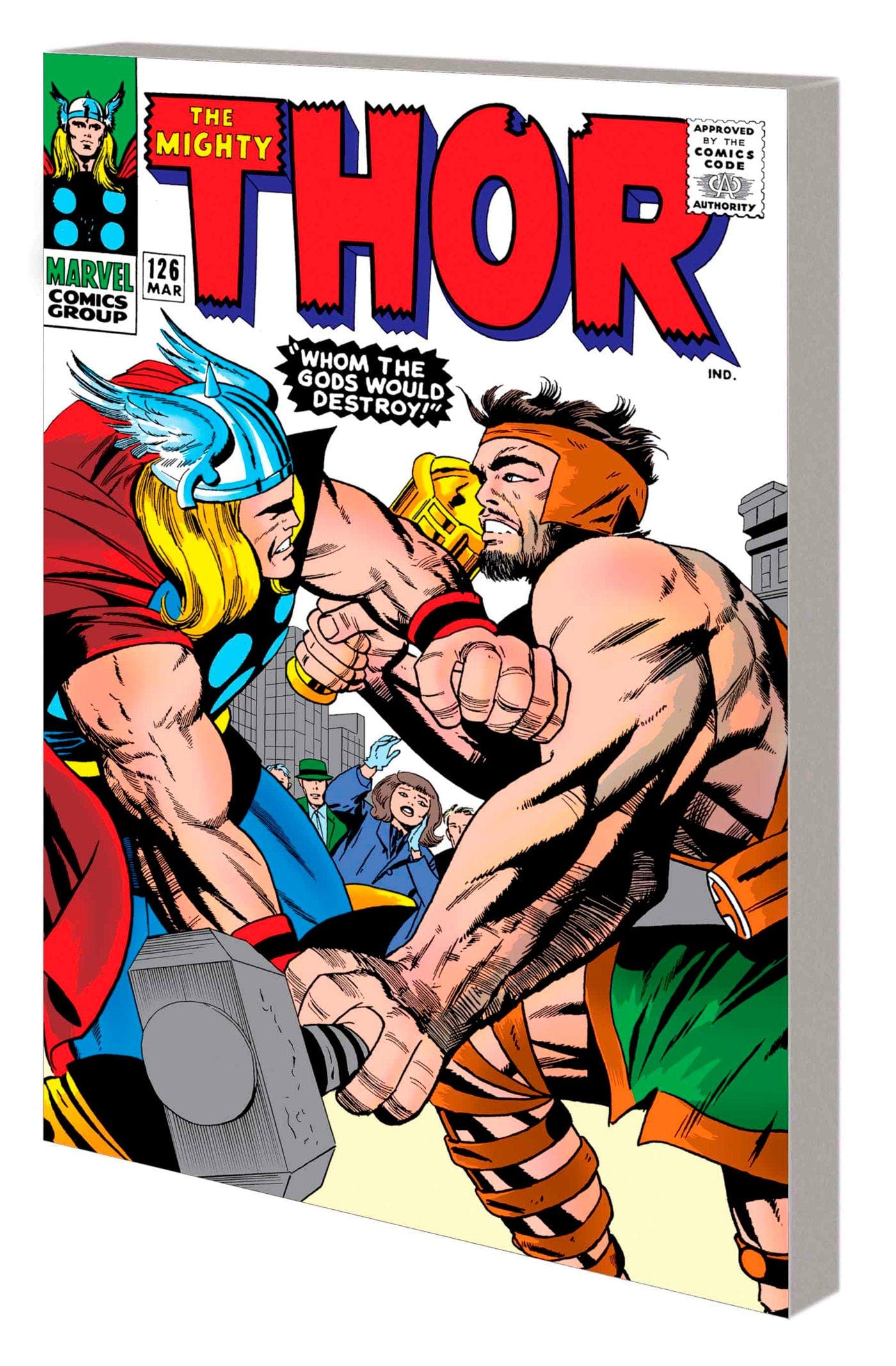 Marvel Comics Mighty Marvel Masterworks: The Mighty Thor Volume 4 - When Meet The Immortals Original Cover (Direct Market Edition)