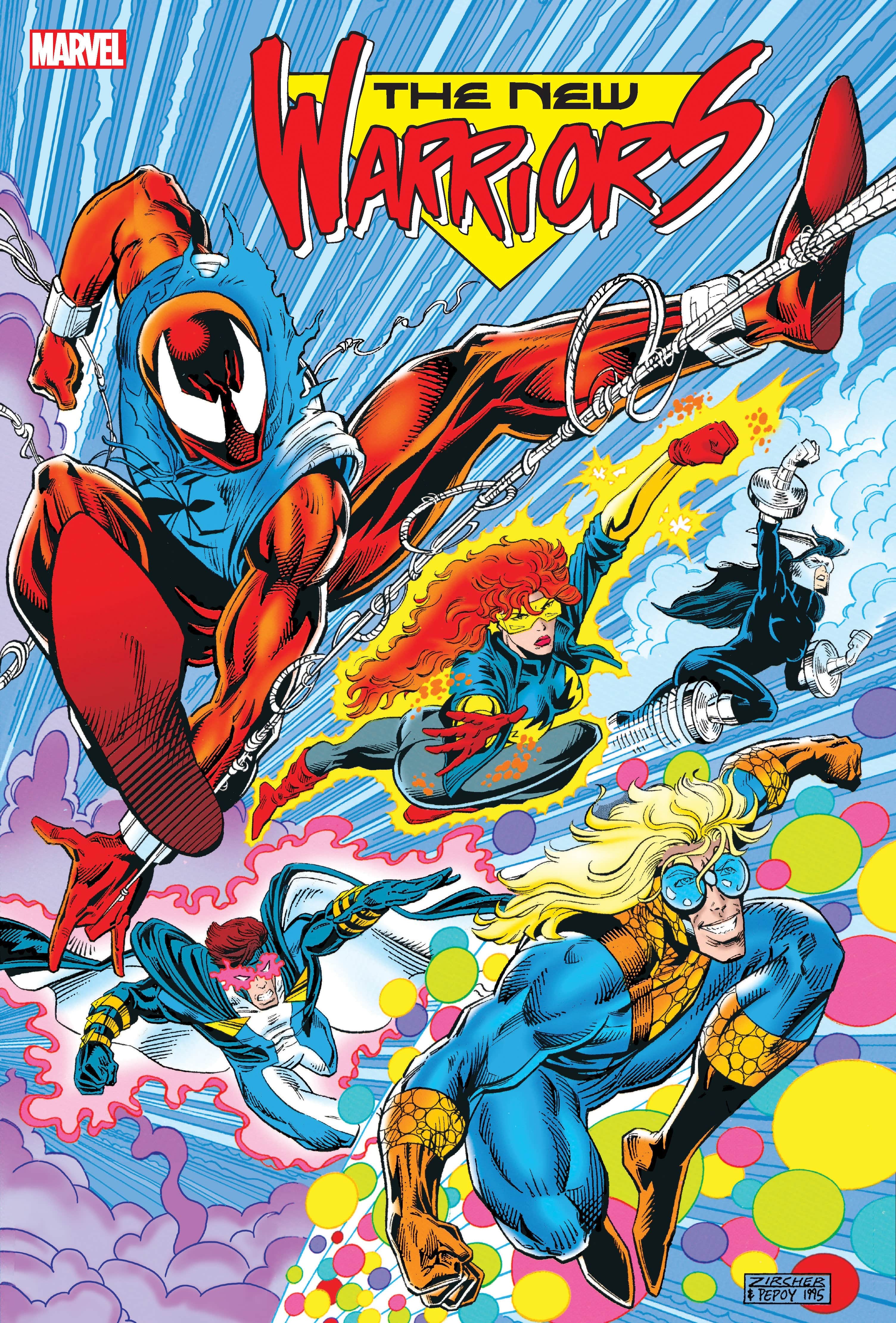 Marvel Comics New Warriors Classic Omnibus Volume 3 Zircher Scarlet Spider Cover