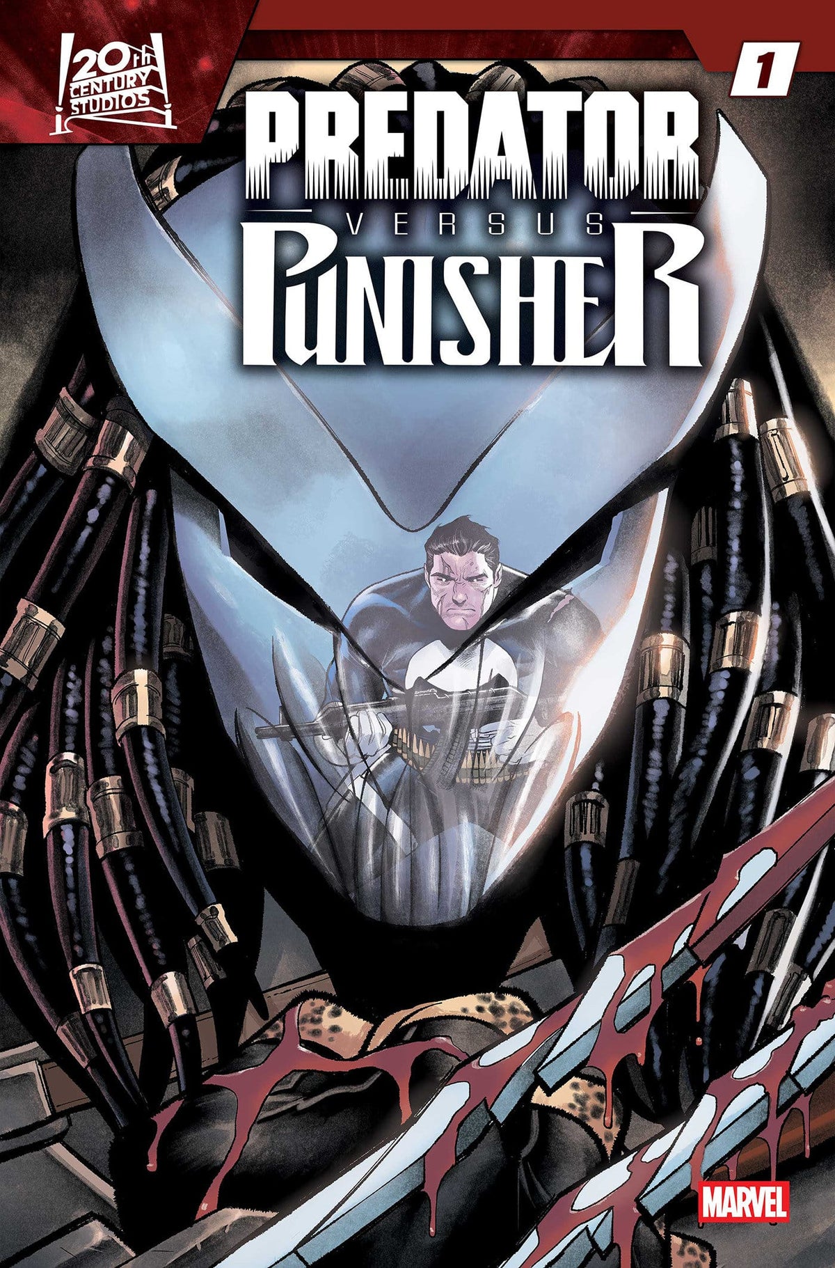 Marvel Comics Predator vs. Punisher #1 Cover G Martin Coccolo Foil Variant
