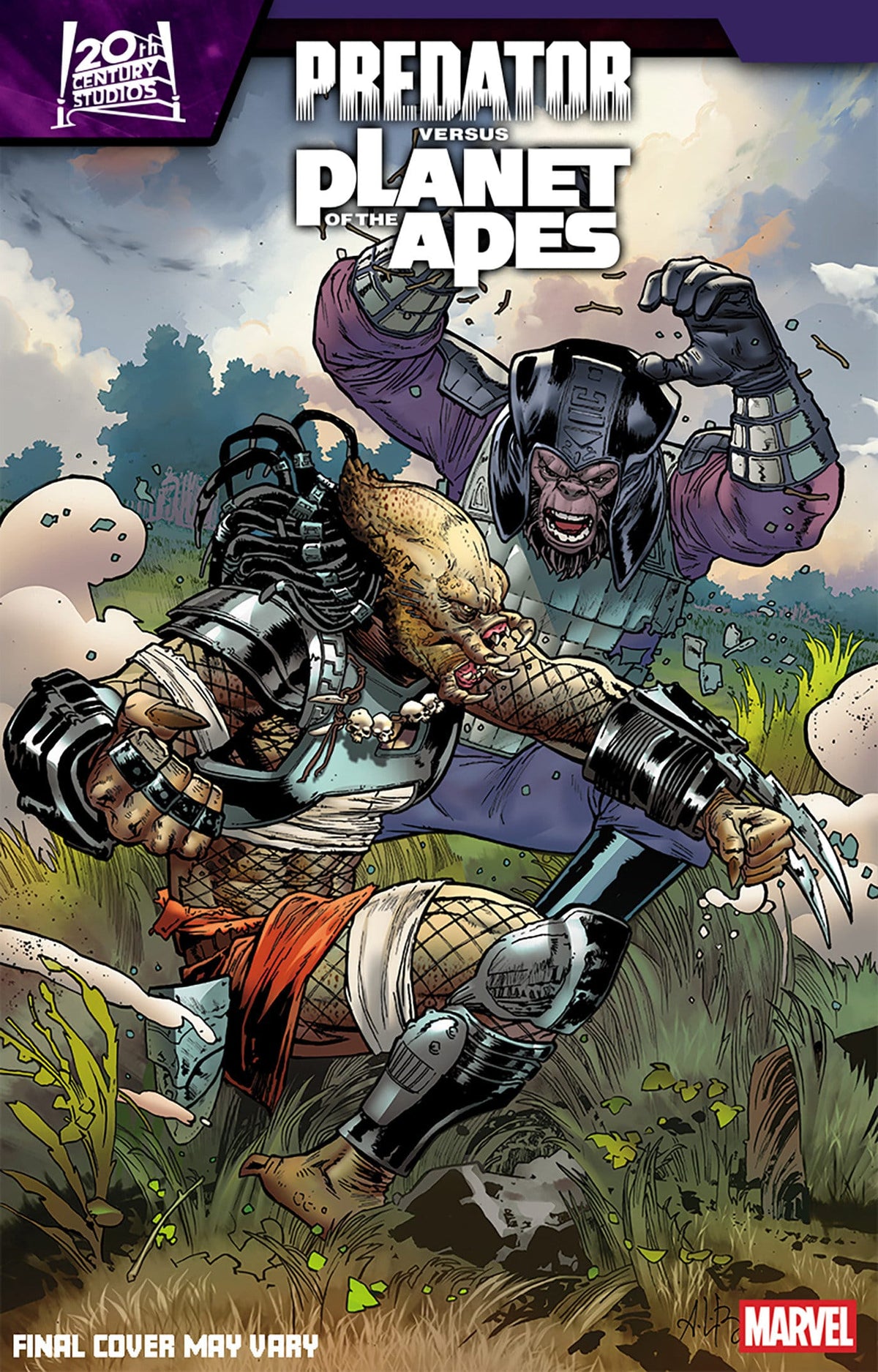 Marvel Comics Predator vs. The Planet Of The Apes #5 Andrei Bressan Variant