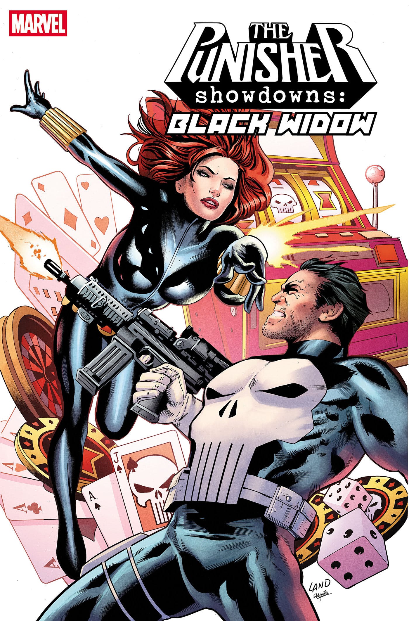Marvel Comics Punisher Showdowns: Black Widow #1 Main Cover Greg Land