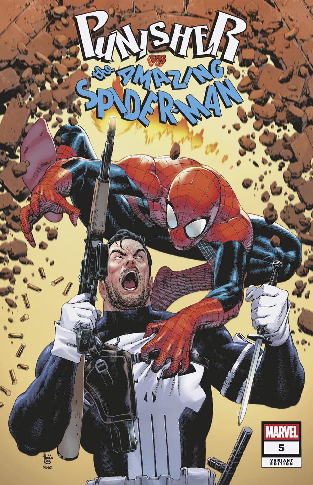 Marvel Comics Punisher vs. Spider-Man #5 Paulo Siqueira Variant