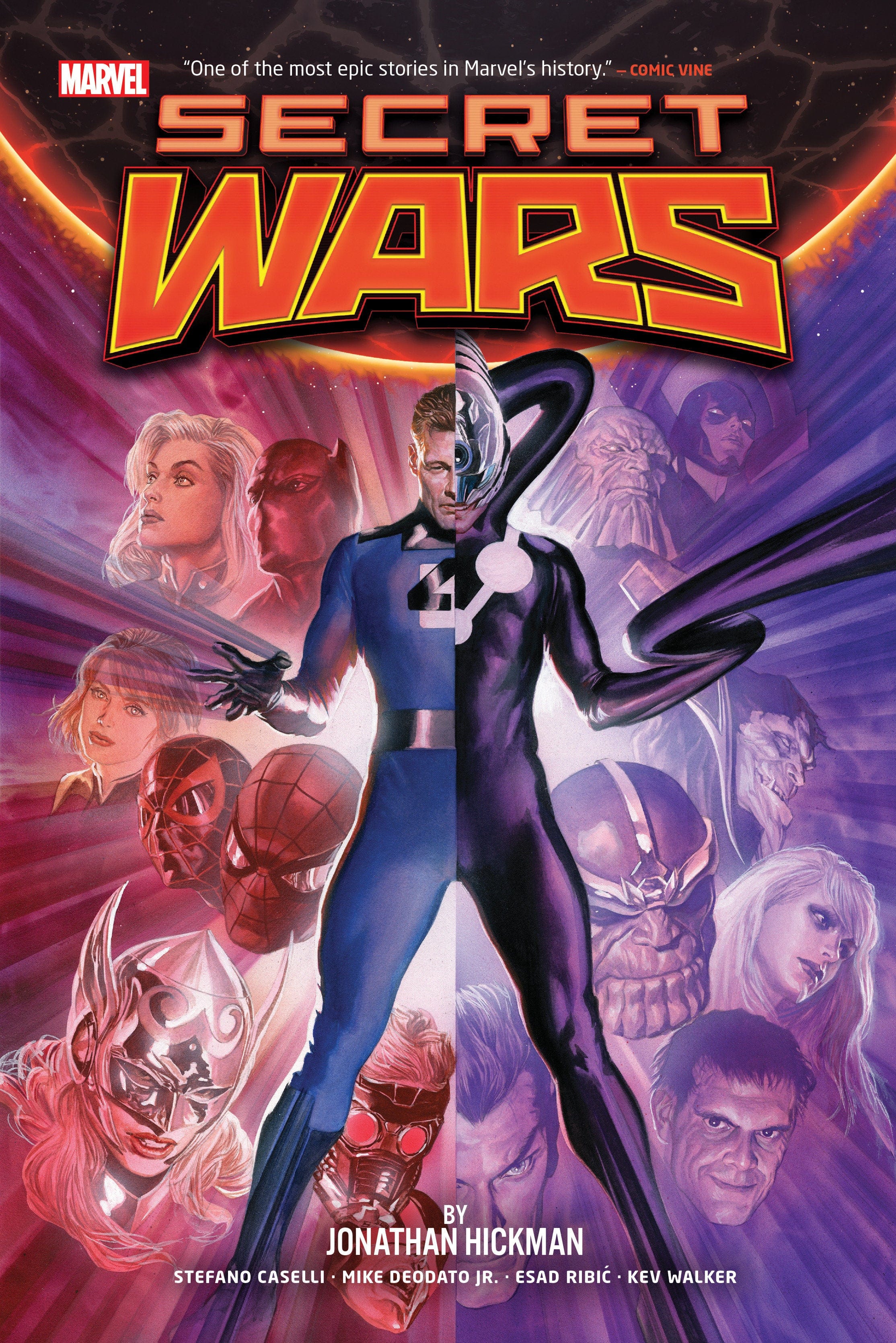Marvel Comics Secret Wars By Jonathan Hickman Omnibus Alex Ross Reed Richards Cover