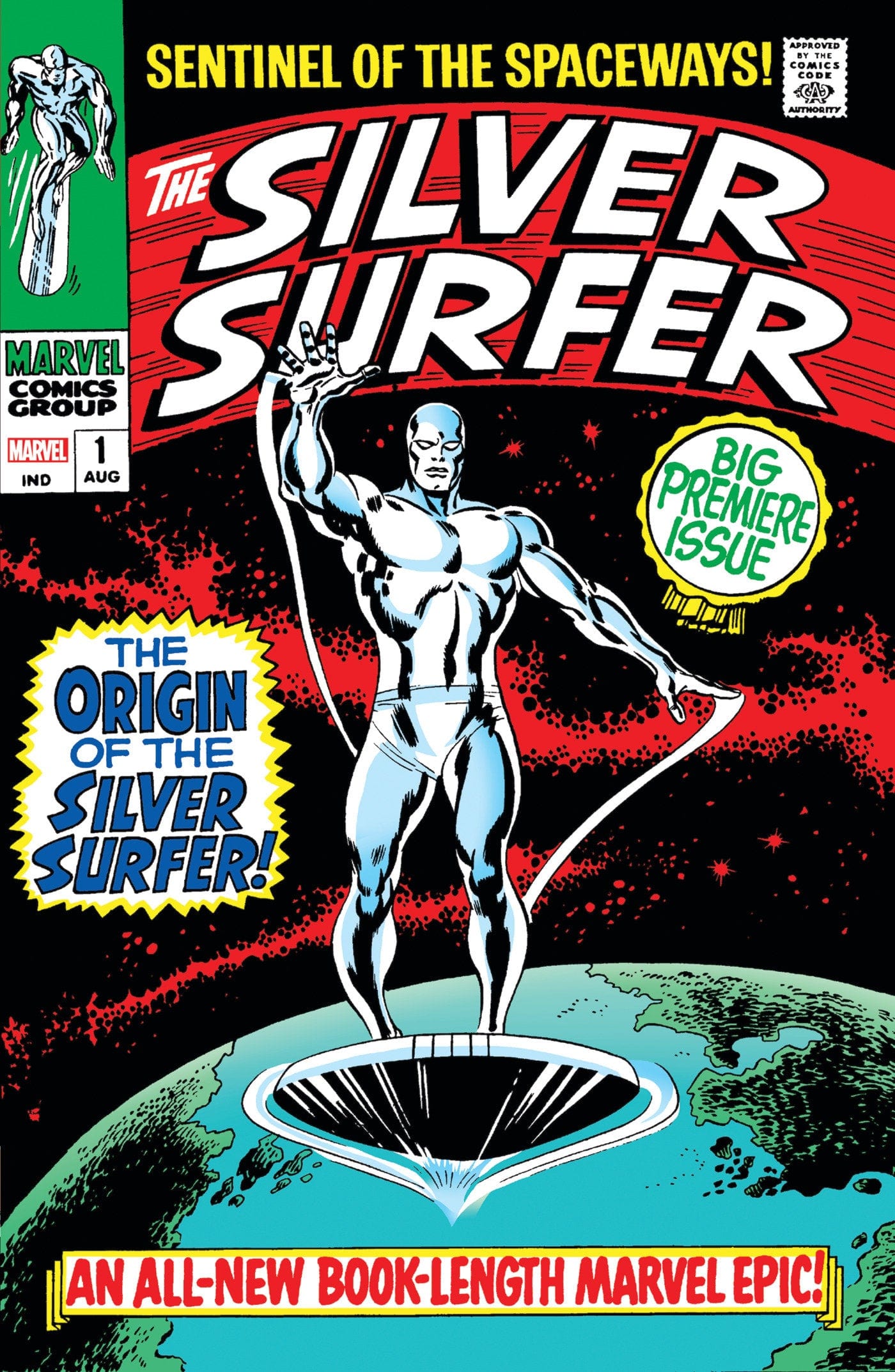 Marvel Comics Silver Surfer Omnibus Volume 1 John Buscema First Issue Cover (New Printing 2)