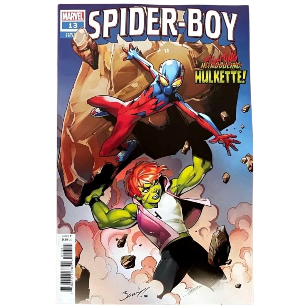 Marvel Comics Spider-Boy #13 Mark Bagley First Appearance Spoiler Variant Hulkette