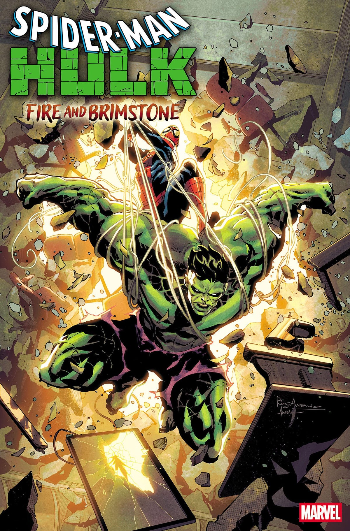 Marvel Comics Spider-Man/Hulk: Fire And Brimstone #4 Roge Antonio Variant