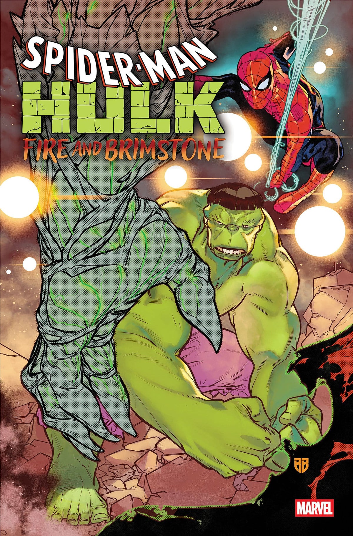 Marvel Comics Spider-Man/Hulk: Fire And Brimstone #5 Main Cover R.B. Silva