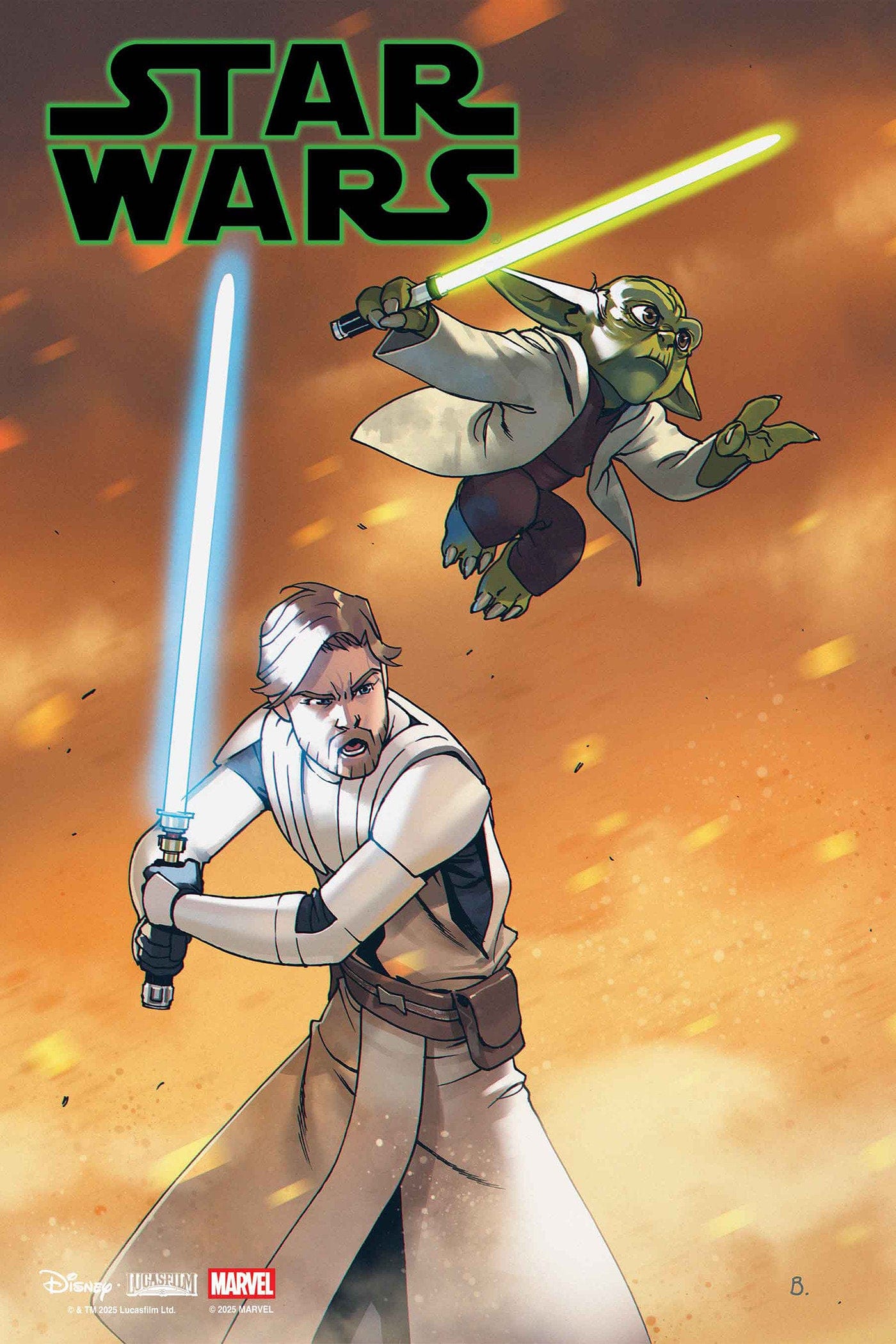Marvel Comics Star Wars #7 Bengal Yoda & Obi-Wan Jedi Knights Variant