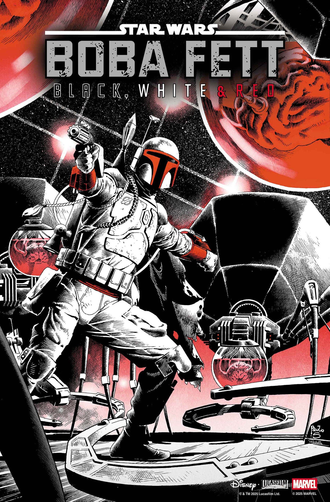 Marvel Comics Star Wars: Boba Fett - Black, White & Red #3 Paulo Siqueira Variant
