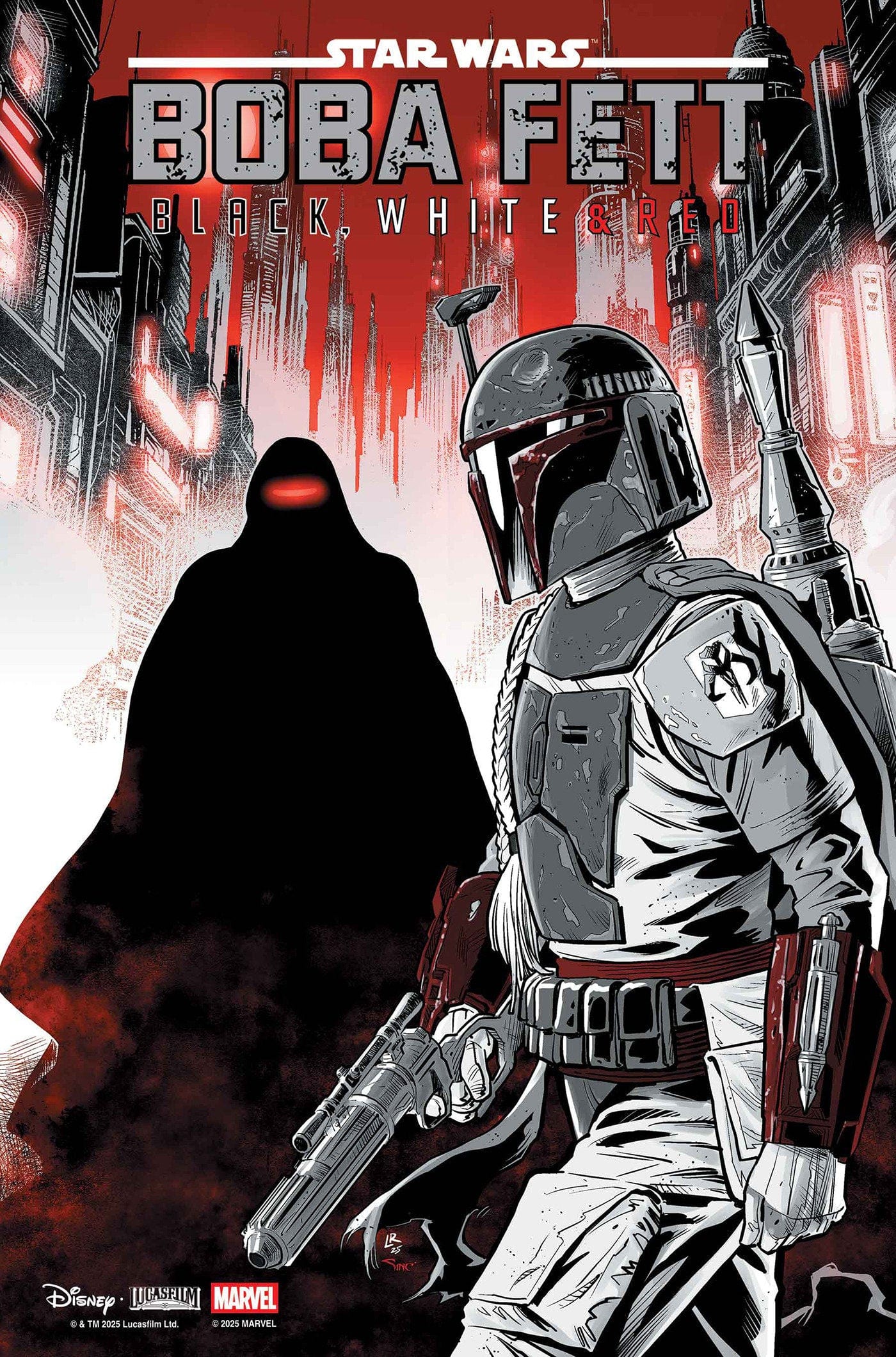 Marvel Comics Star Wars: Boba Fett - Black, White & Red #4 Luke Ross Variant