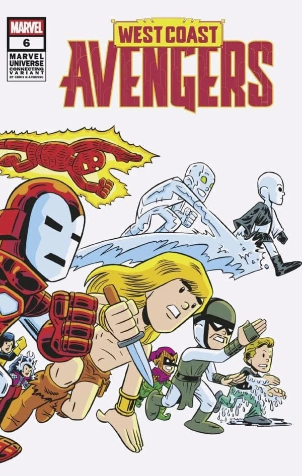 Marvel Comics West Coast Avengers #6 Chris Giarrusso Marvel Universe Connecting Wrap Variant