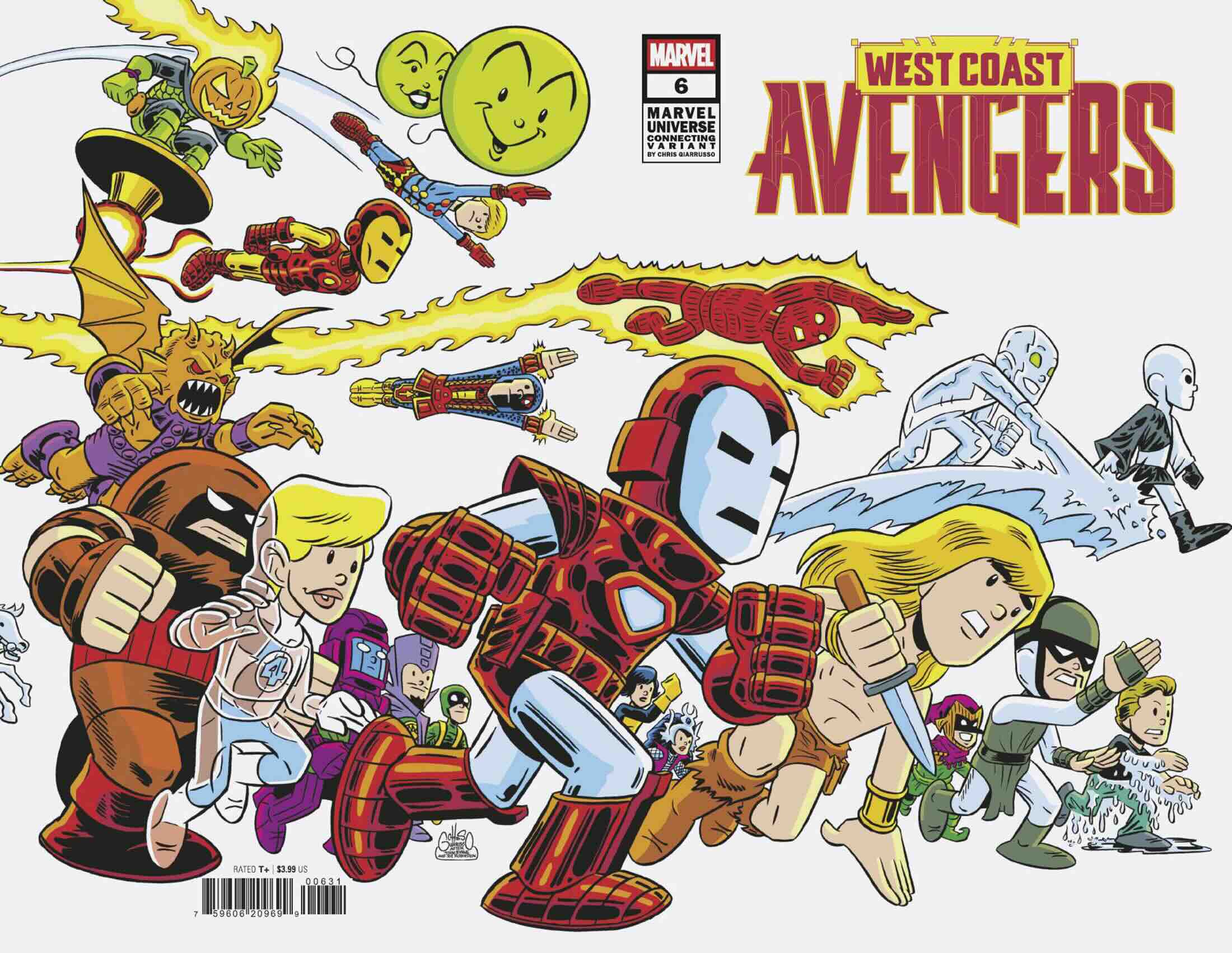 Marvel Comics West Coast Avengers #6 Chris Giarrusso Marvel Universe Connecting Wrap Variant