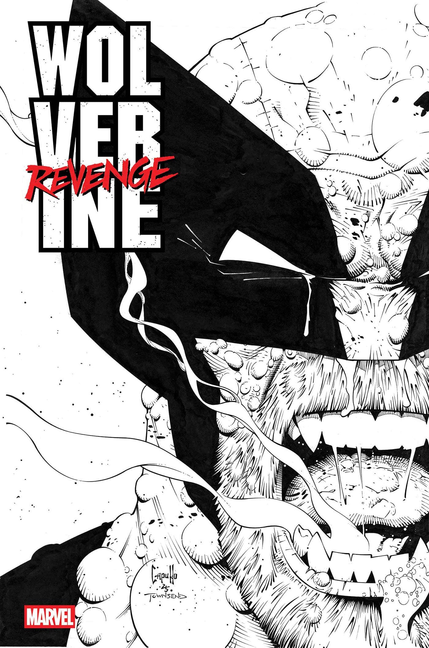 Marvel Comics Wolverine: Revenge - Red Band: Raw - Black & White Edition #4 (Polybagged)