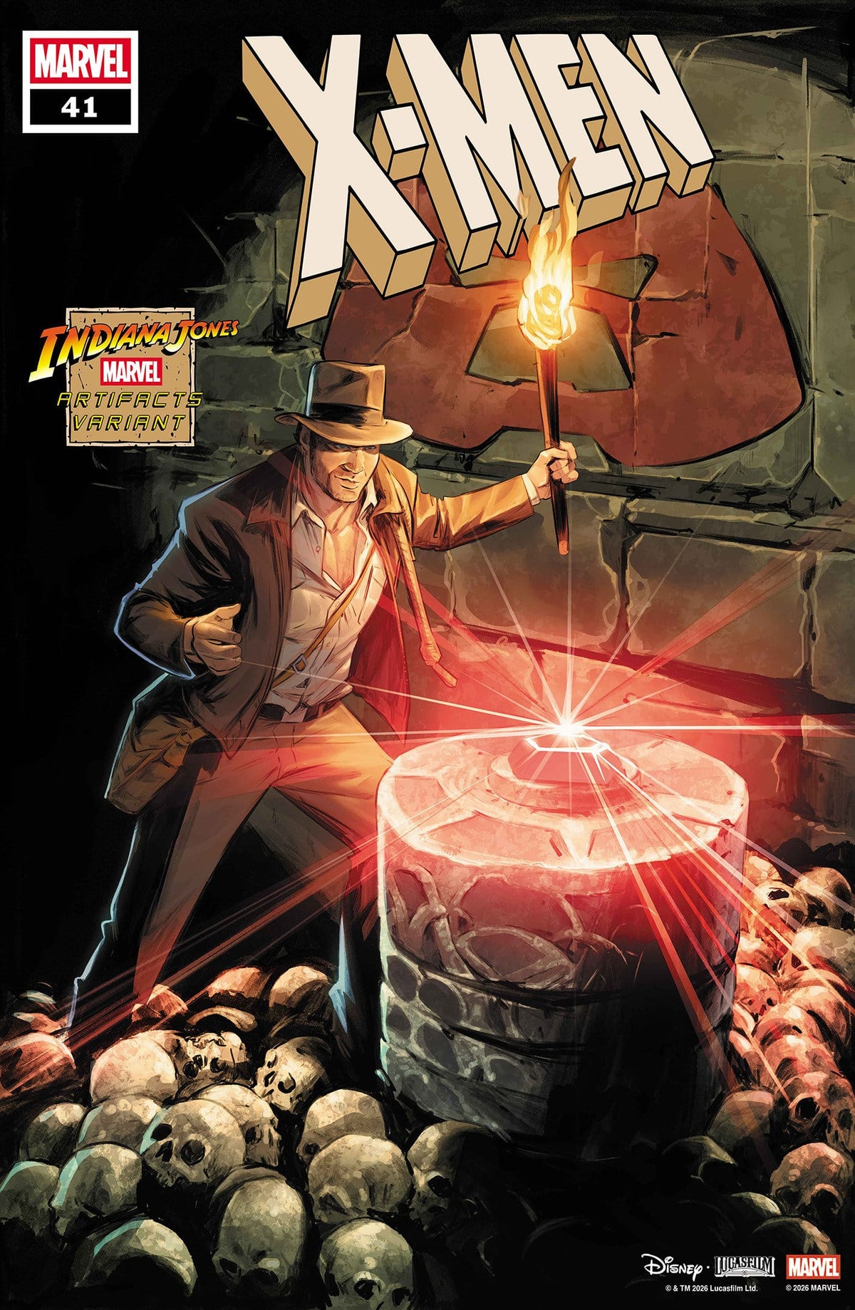 Marvel Comics X-Men #41 Carmen Carnero Indiana Jones Marvel Artifact Variant