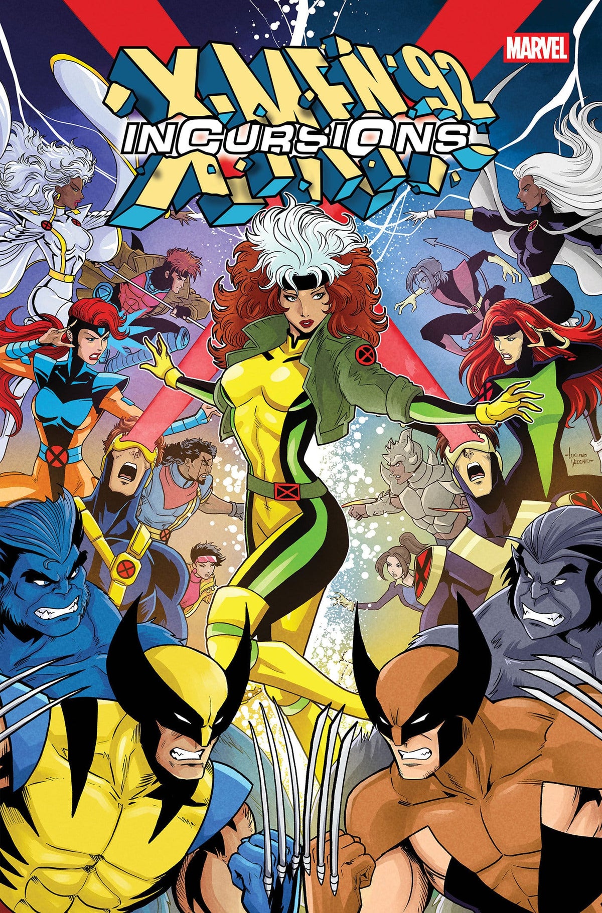 Marvel Comics X-Men '92: Incursions #1 Cover B By Luciano Vecchio