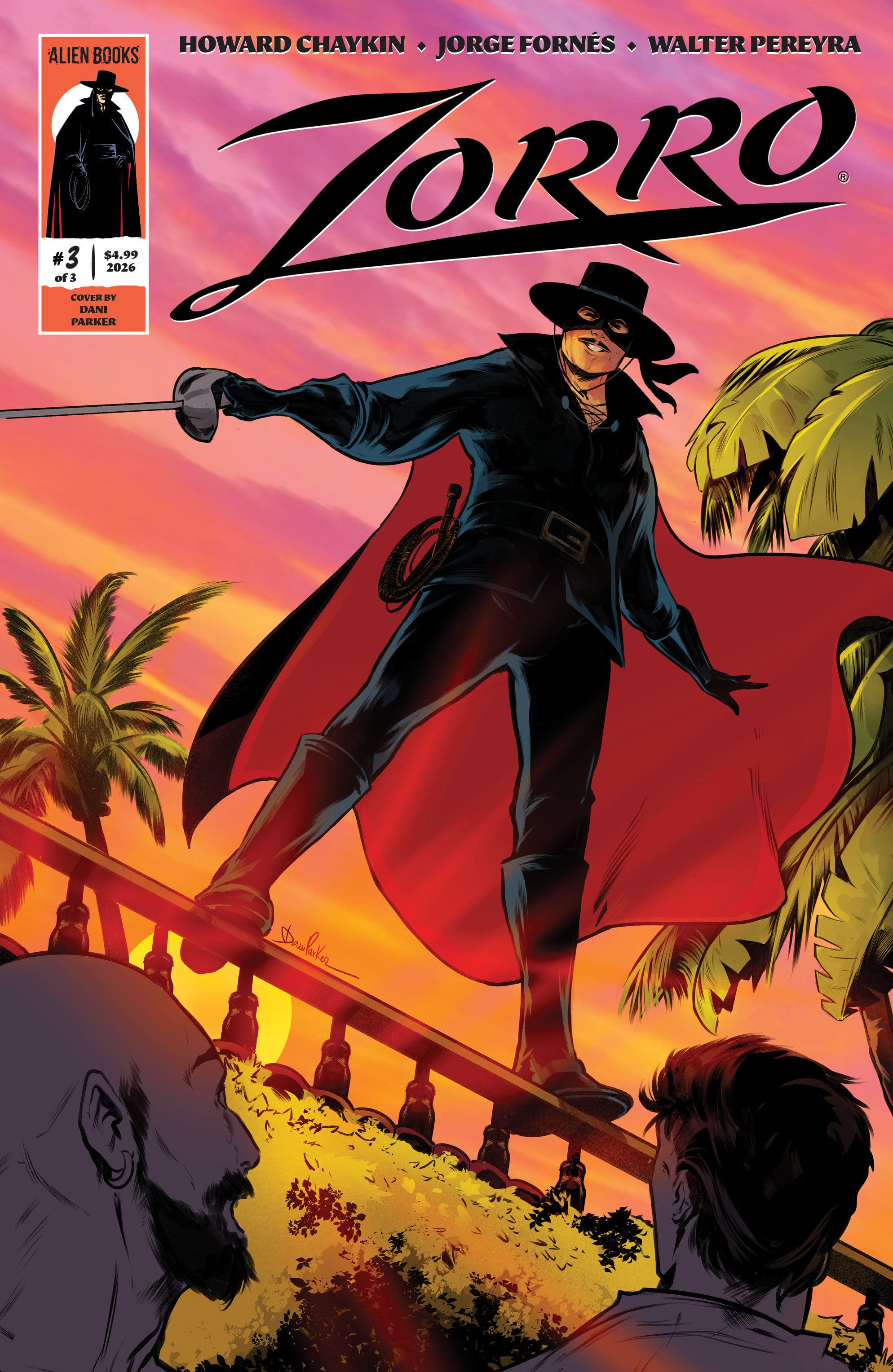 Marvel Comics Zorro #3 Variant B Dani Parker