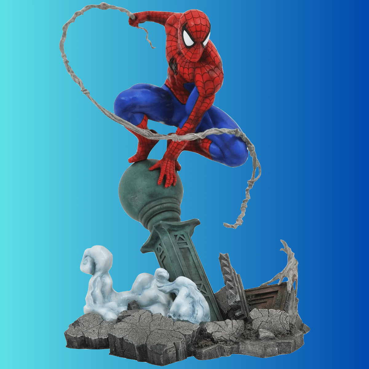 Marvel Gallery Spider-Man Lamp Post Statue
