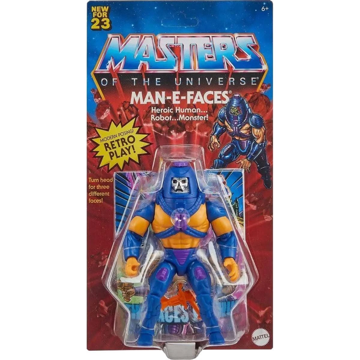 Mattel Masters of the Universe Origins Man-E-Faces Mini Comic Action Figure